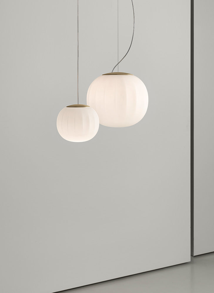Solid white hanging lamp