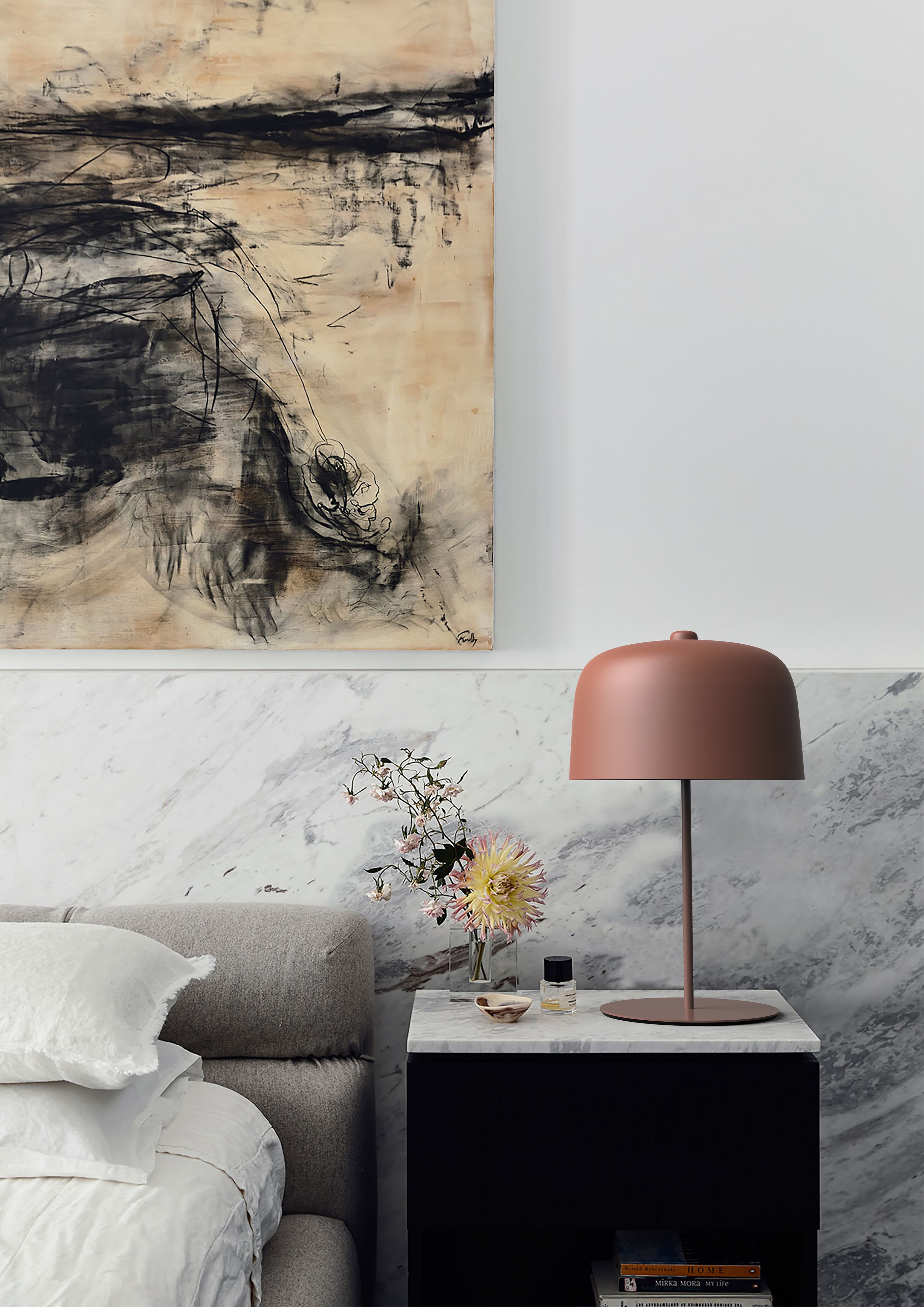 Stolná lampa ZILE čierna