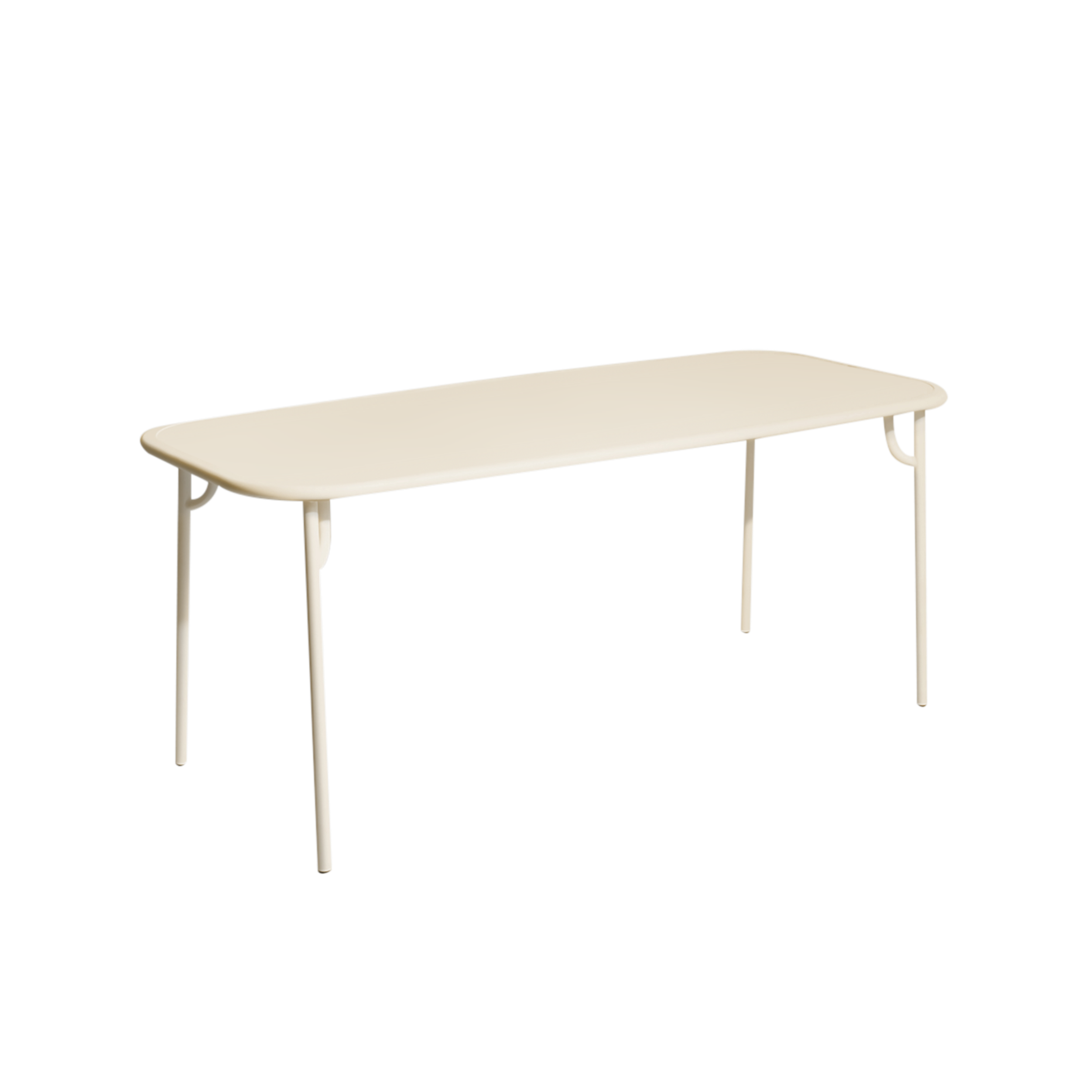 Stôl na terasu WEEK-END slonovinová biela