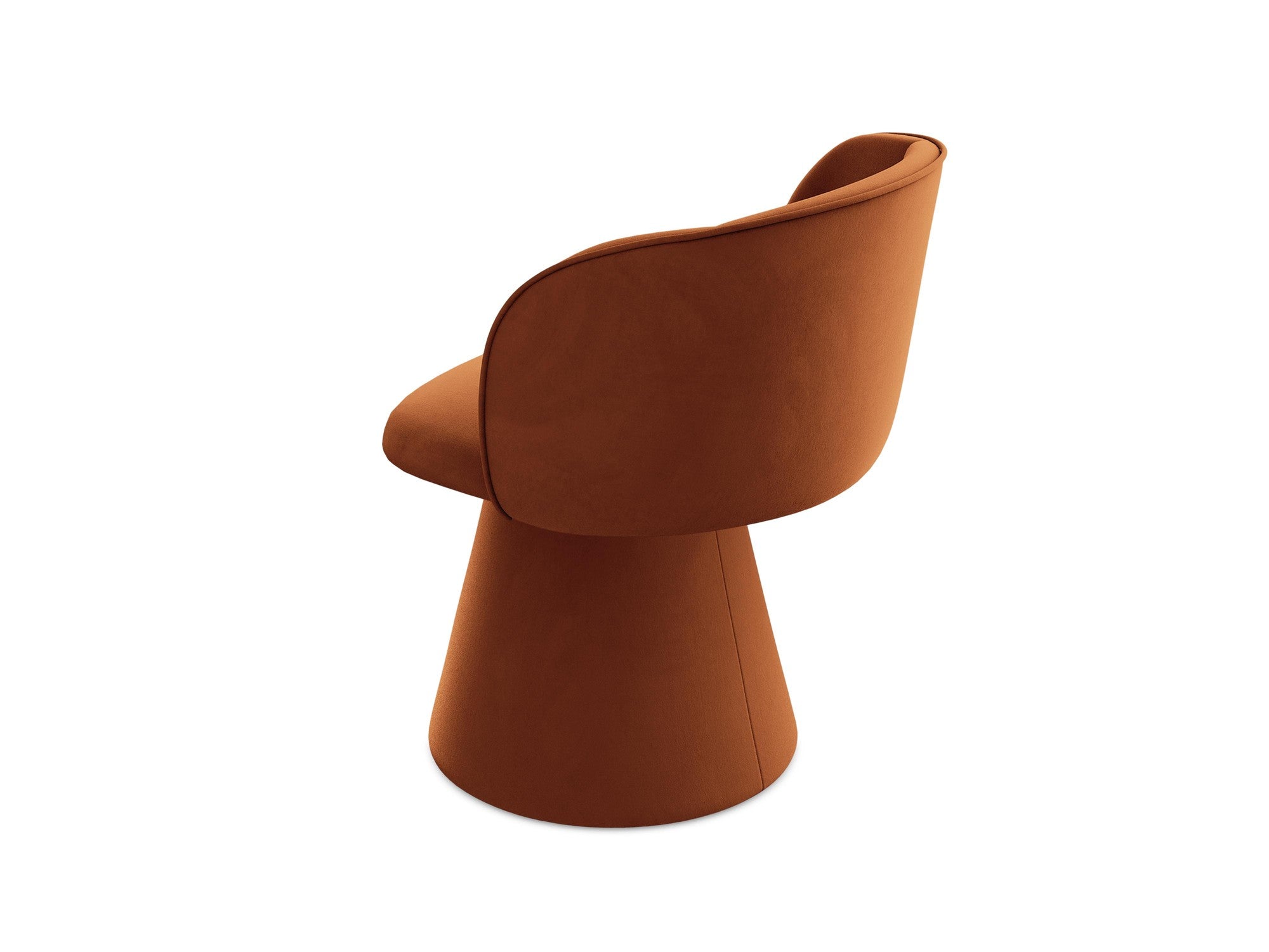 Sametová stolička MAIA terakota