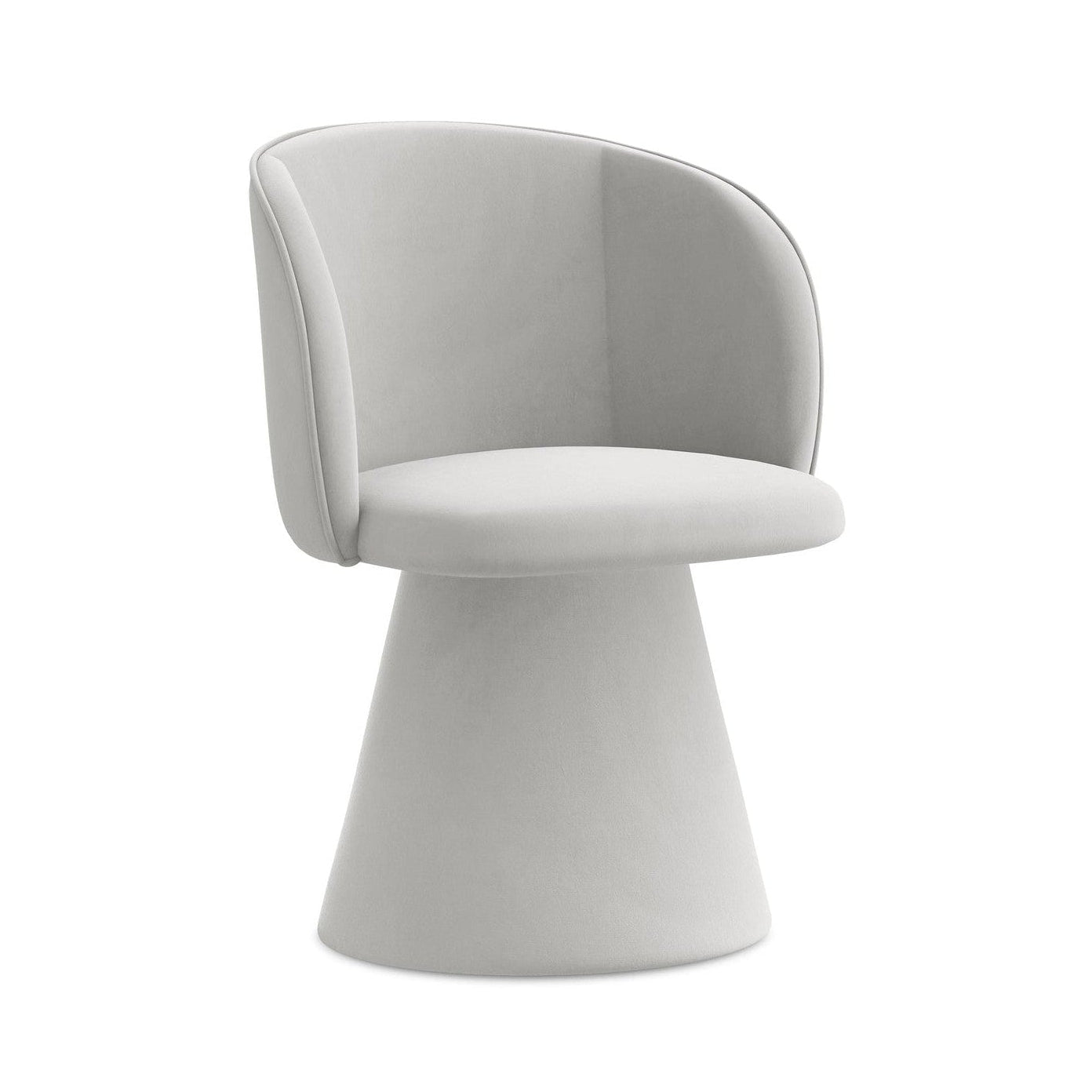 Sametová stolička MAIA strieborná