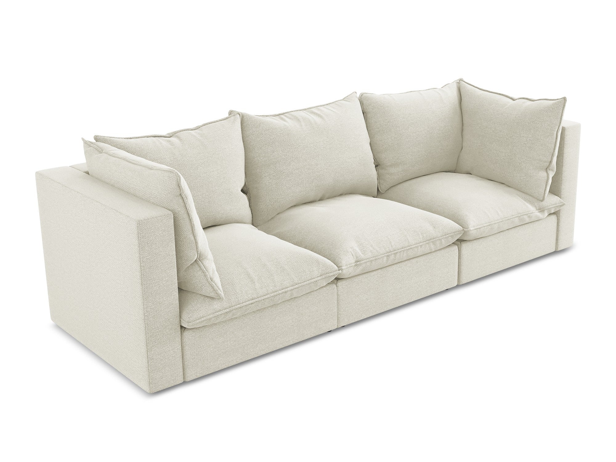 3-Seater Sofa MANAO Sand Boucle
