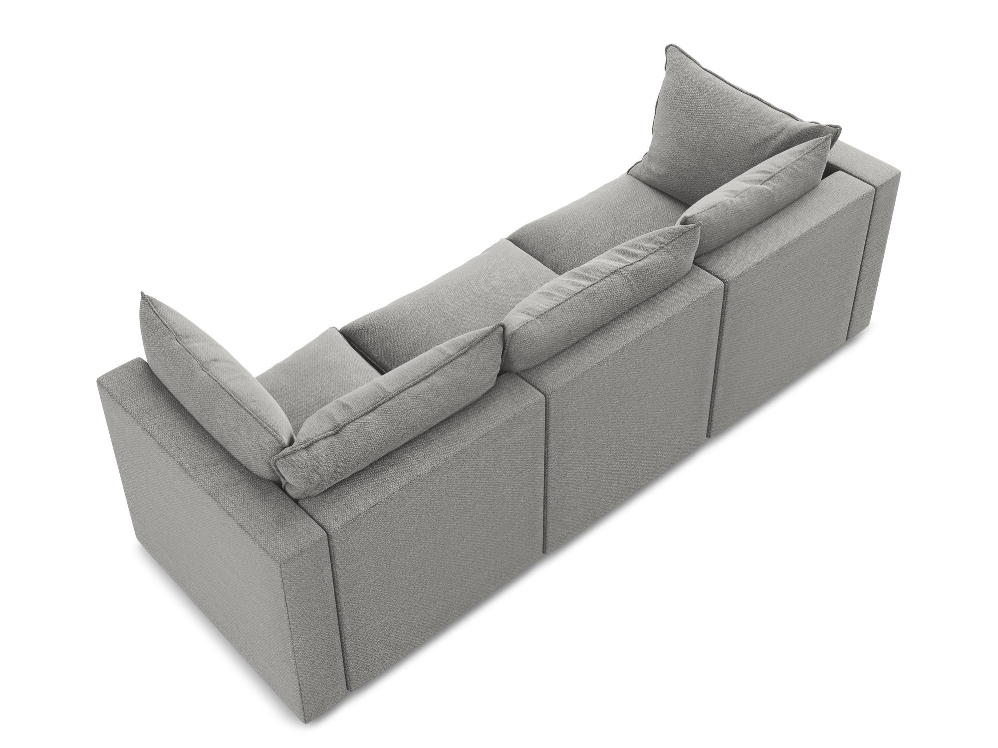 3-Seater Sofa MANAO Light Gray Boucle