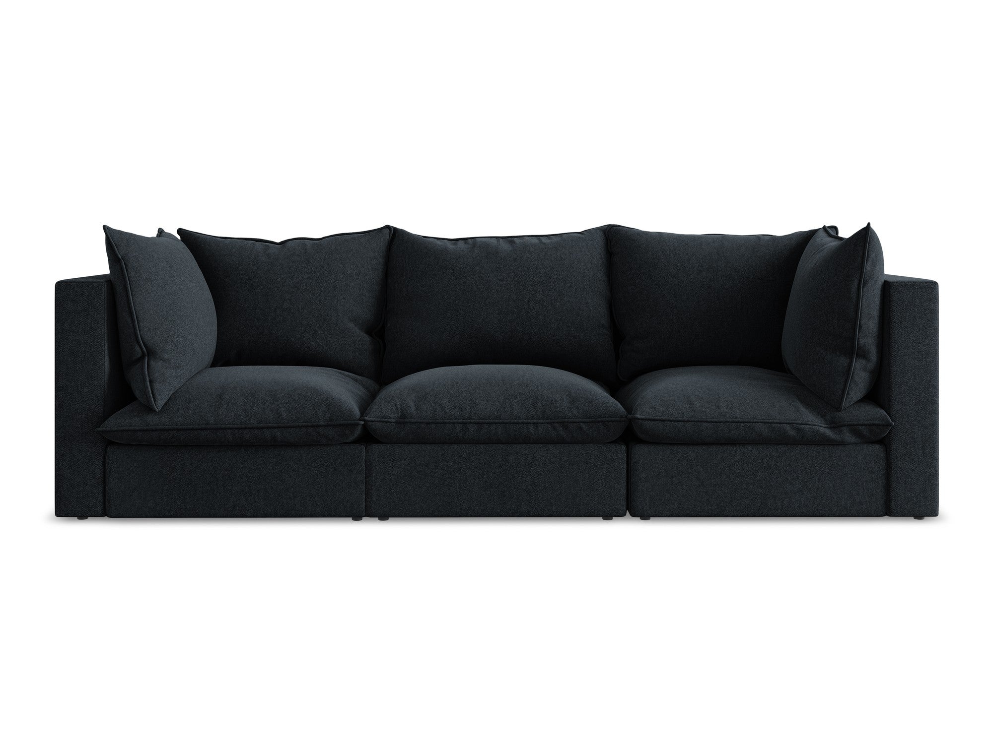 Velvet 3-Seater Sofa MANAO Royal Blue