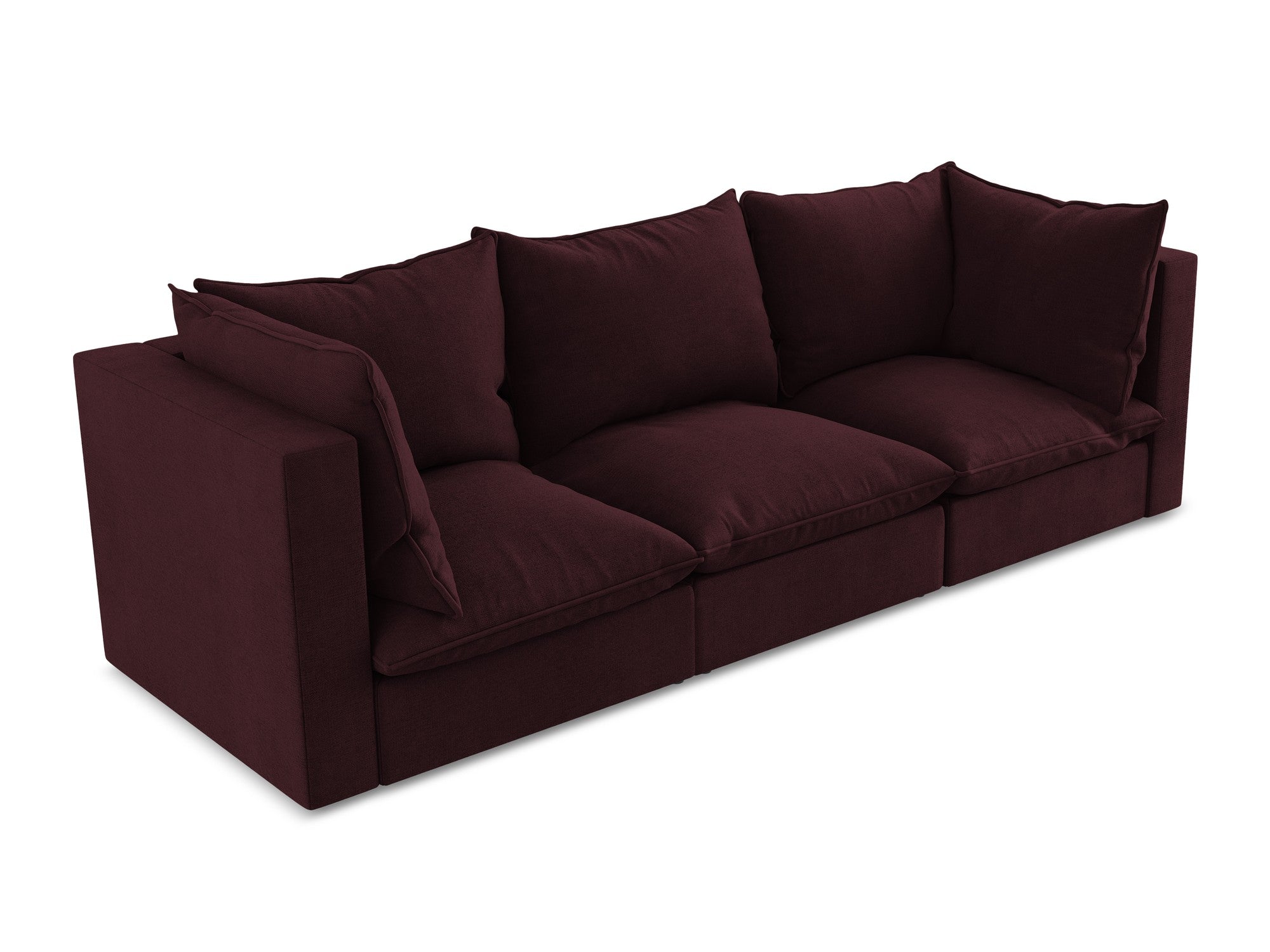 3-Seater Sofa MANAO Burgundy