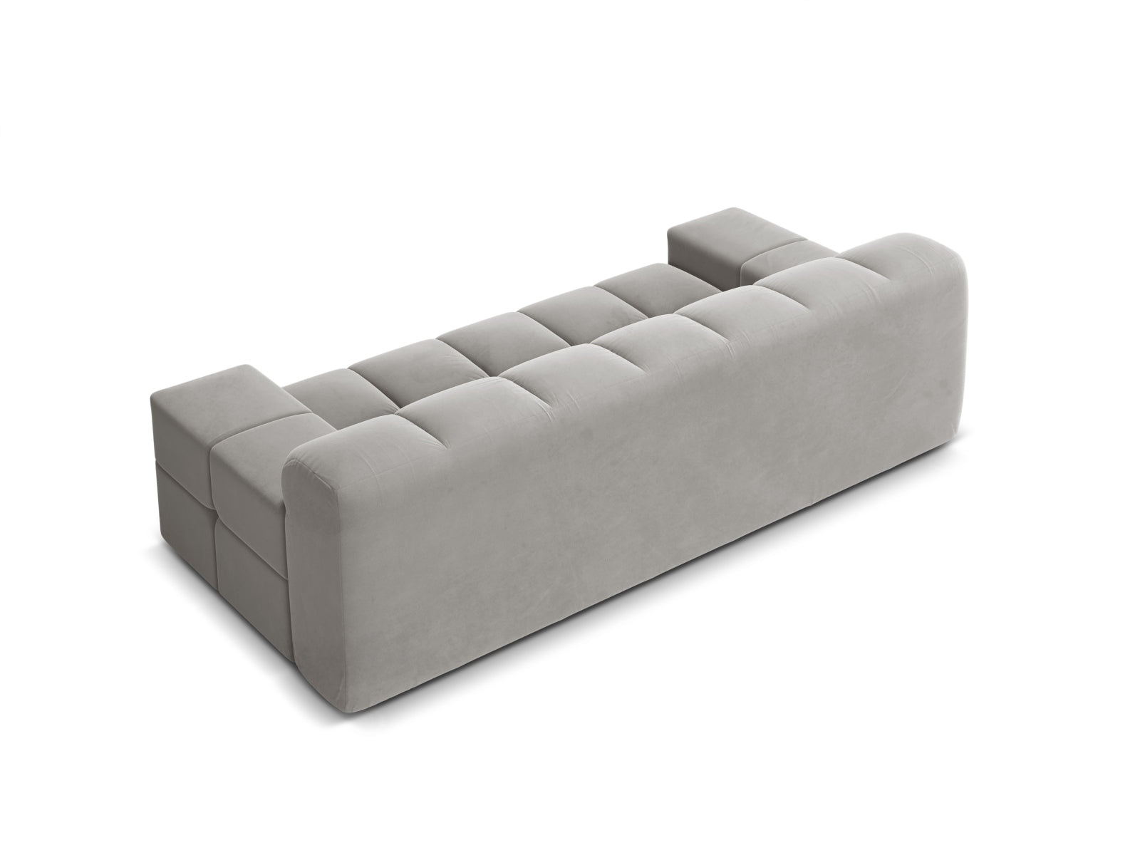 AGAVE gray velvet 2-seater sofa