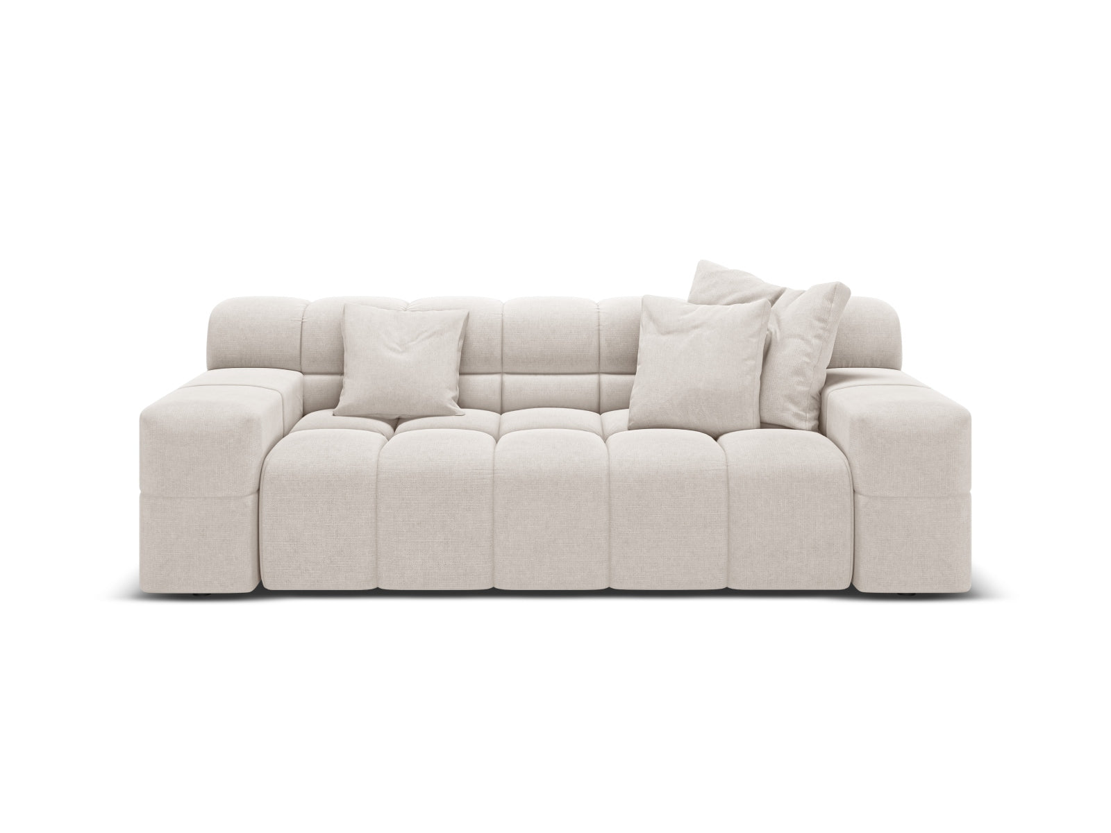 2-seater Sofa AGAVE light beige chenille