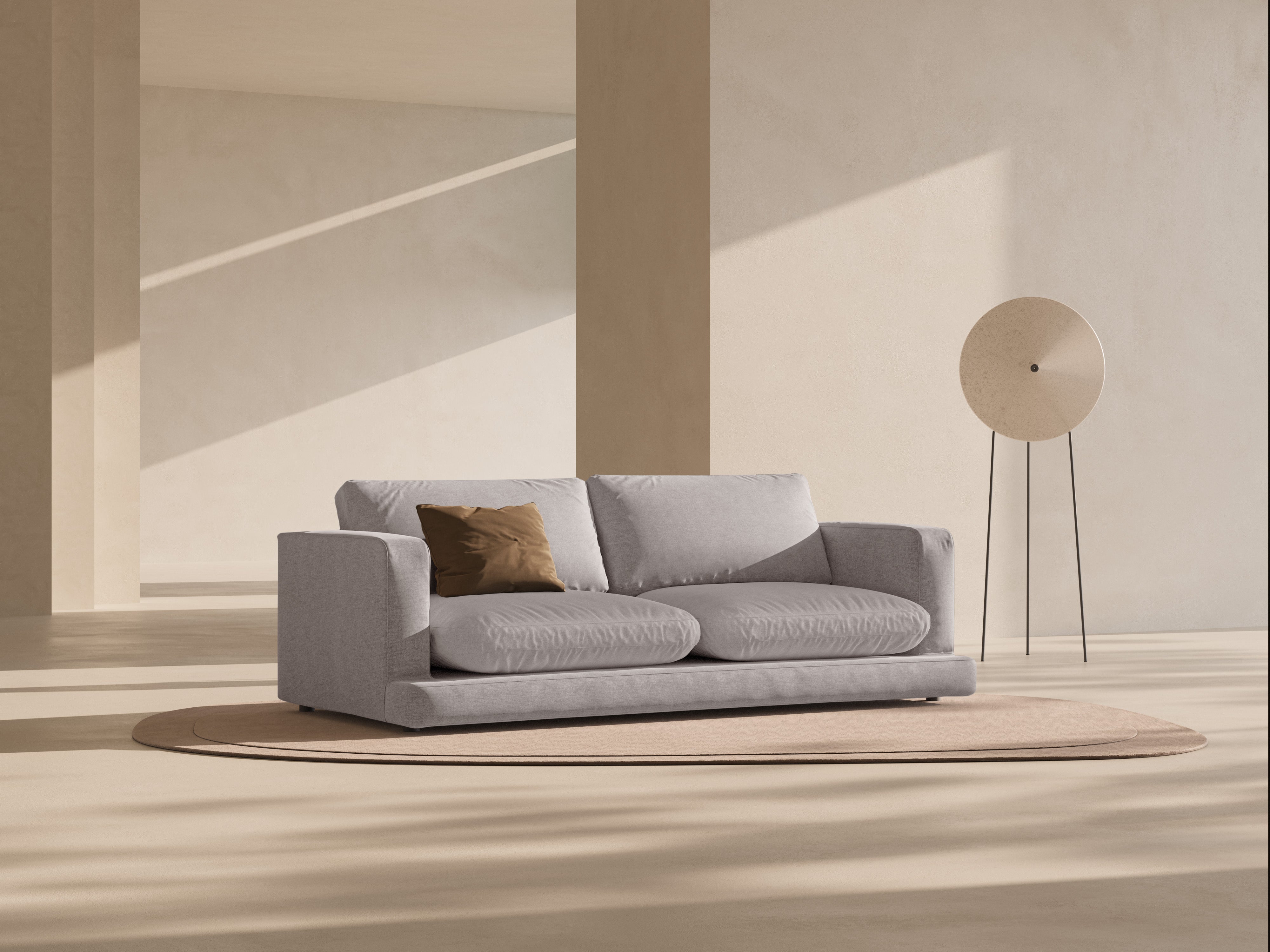 Pohovka 3-miestna DAPHNE teplá šedá szenil