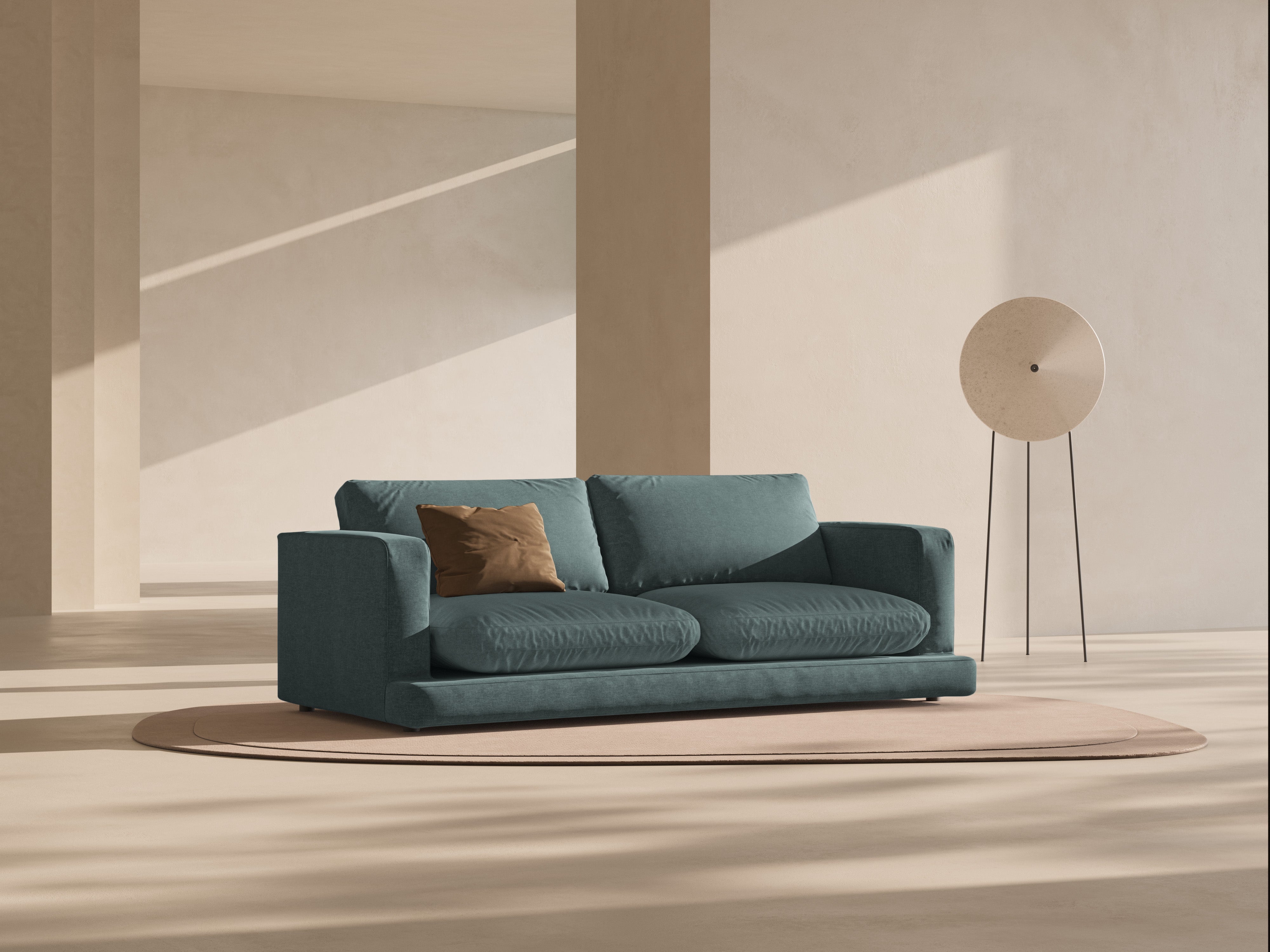 Sofa 3-osobová DAPHNE morská zelená szenil