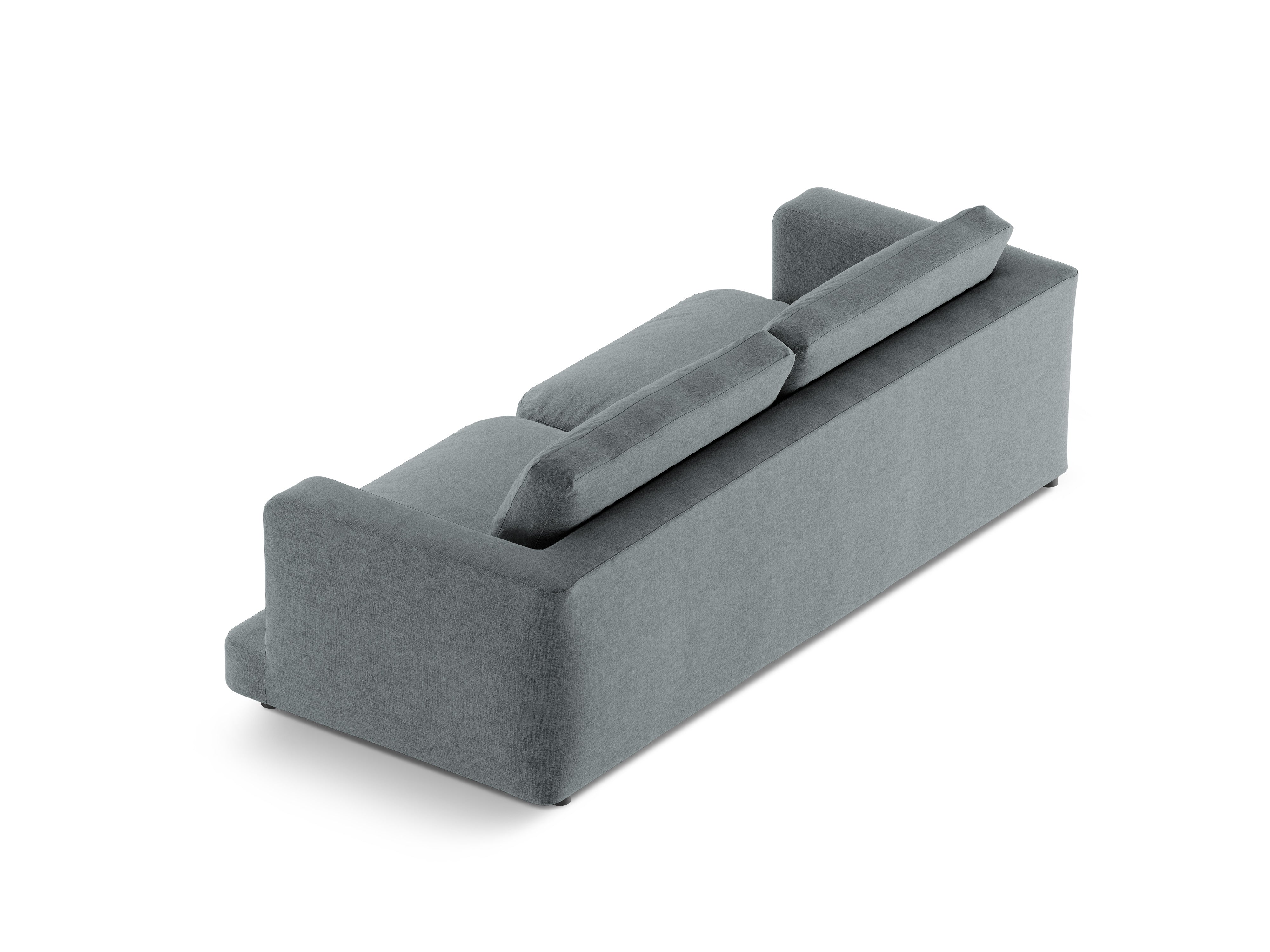 3-seater Sofa DAPHNE dark gray chenille