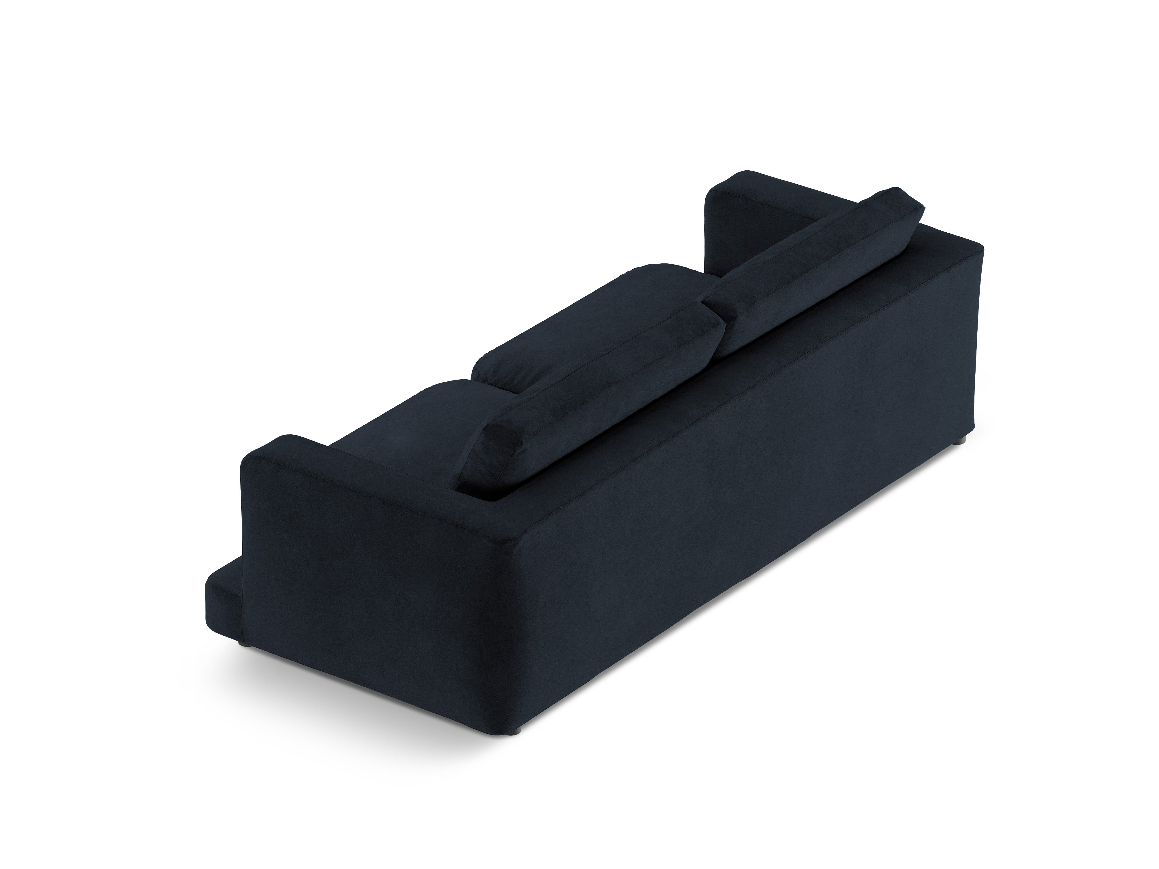 Sofa z jemného velúru 3-miestna DAPHNE granátová