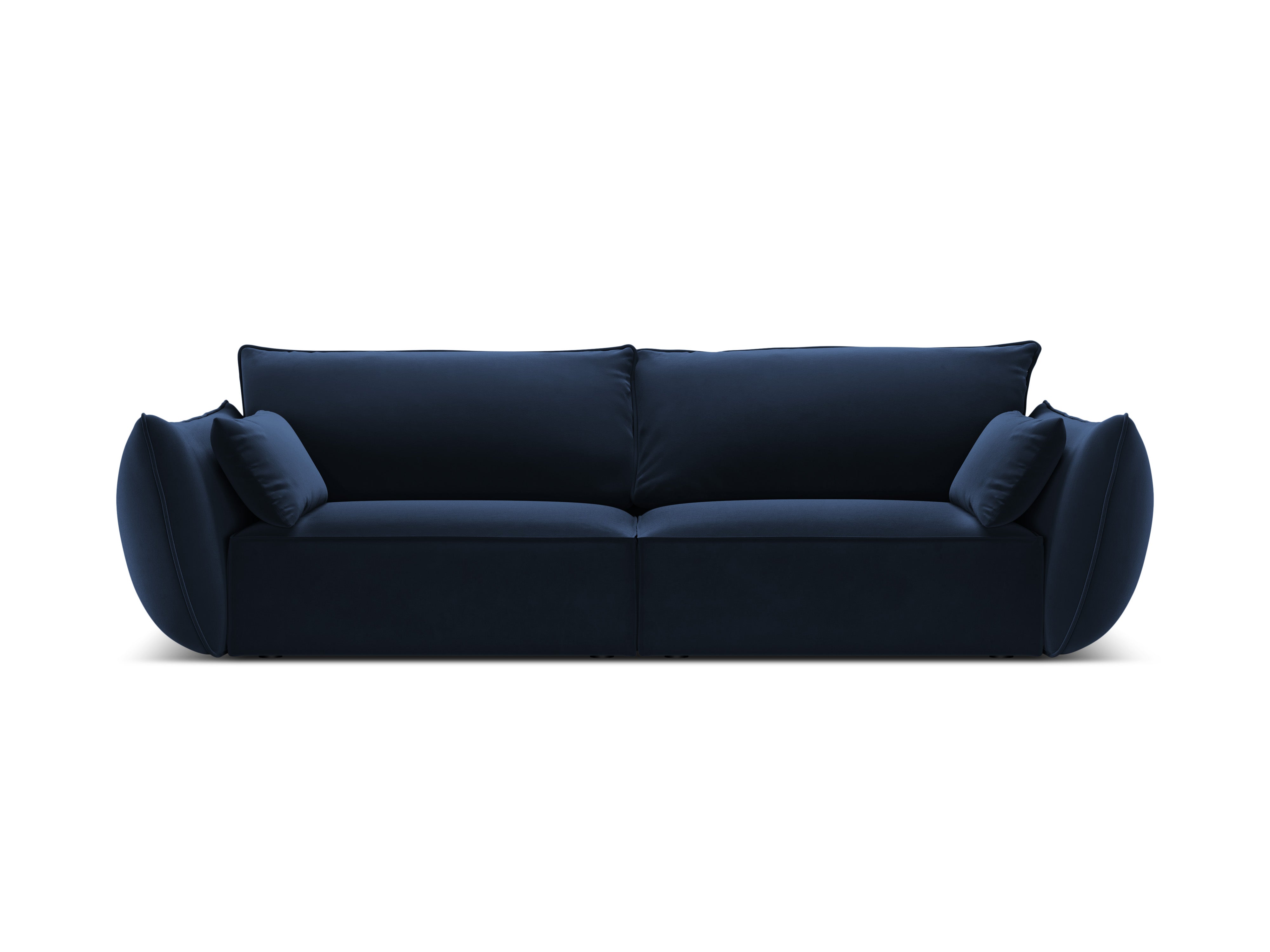 Sofa z jemného velúru 3-miestna VANDA granátová
