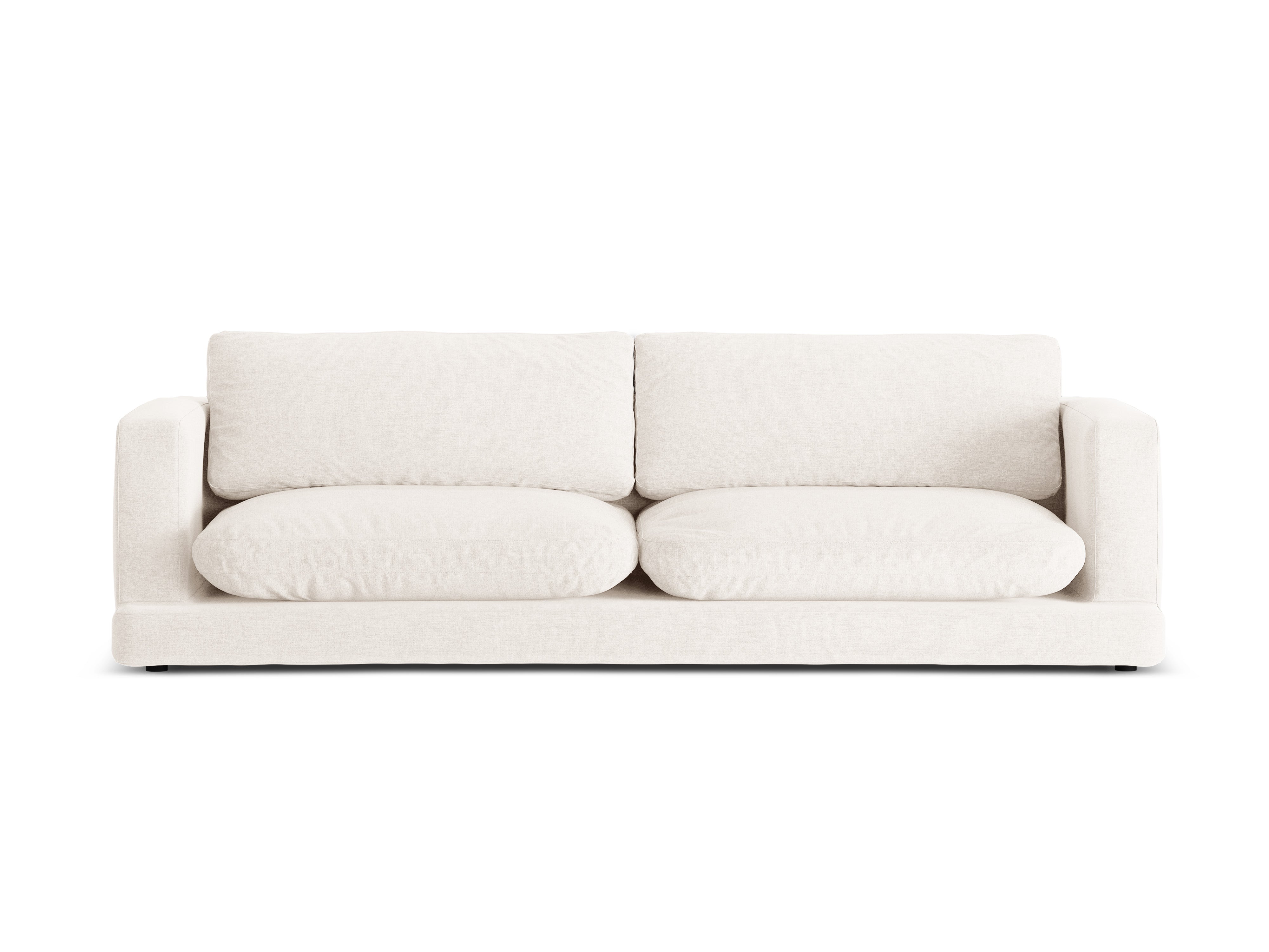 4-seater Sofa DAPHNE broken white chenille
