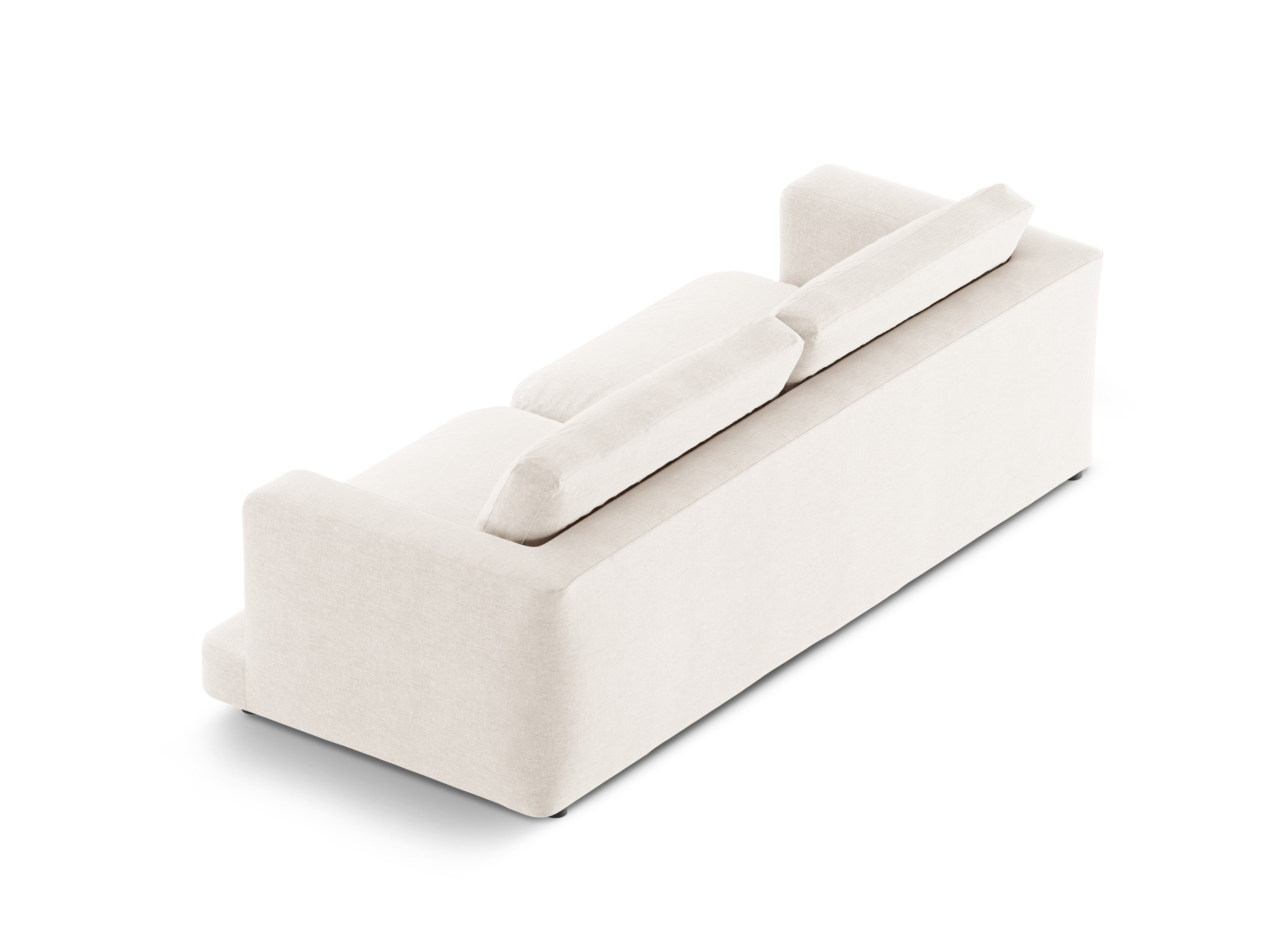 4-seater Sofa DAPHNE broken white chenille