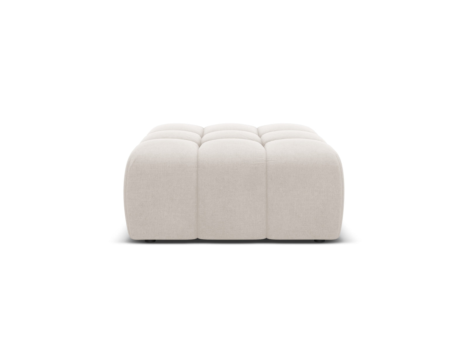 Agave Puff Light Beige Chenille