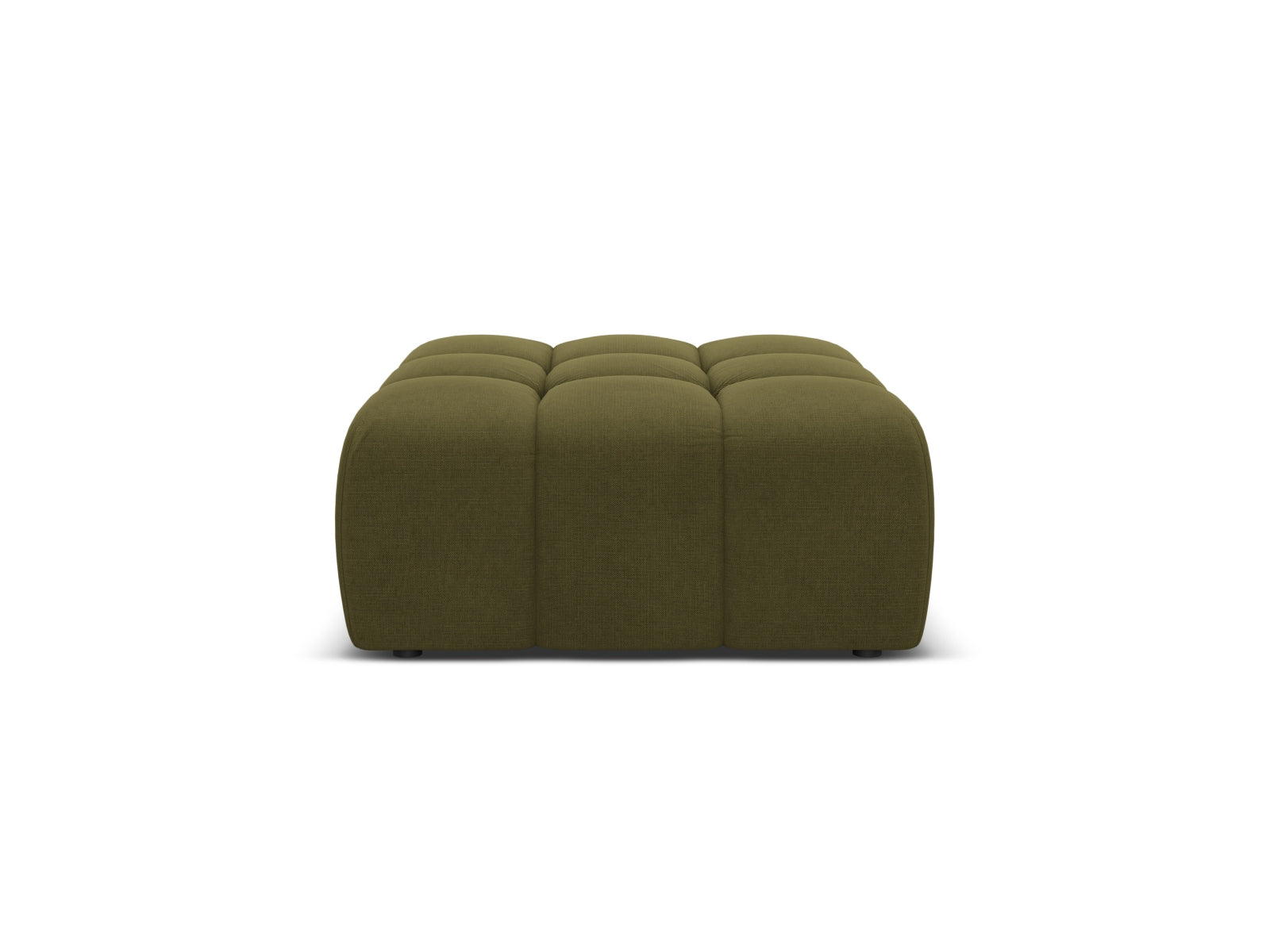 AGAVE green chenille pouf