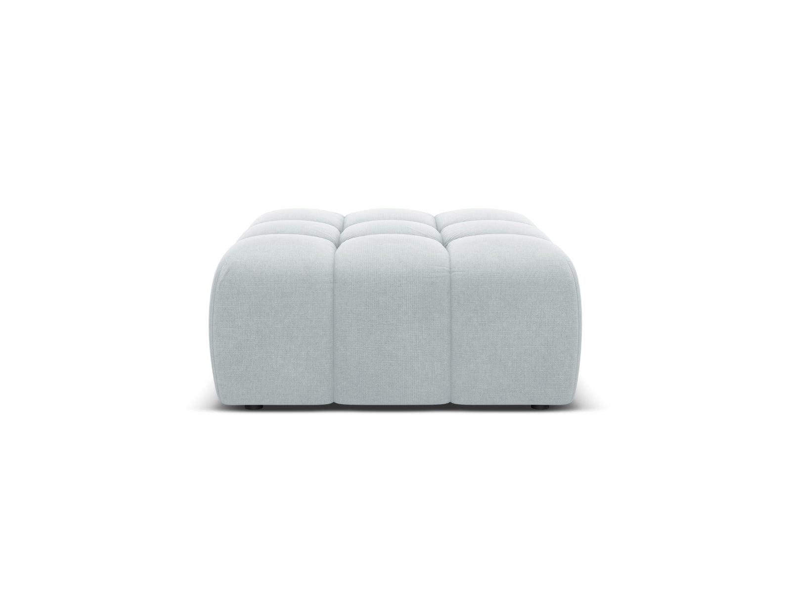 AGAVE gray chenille pouf