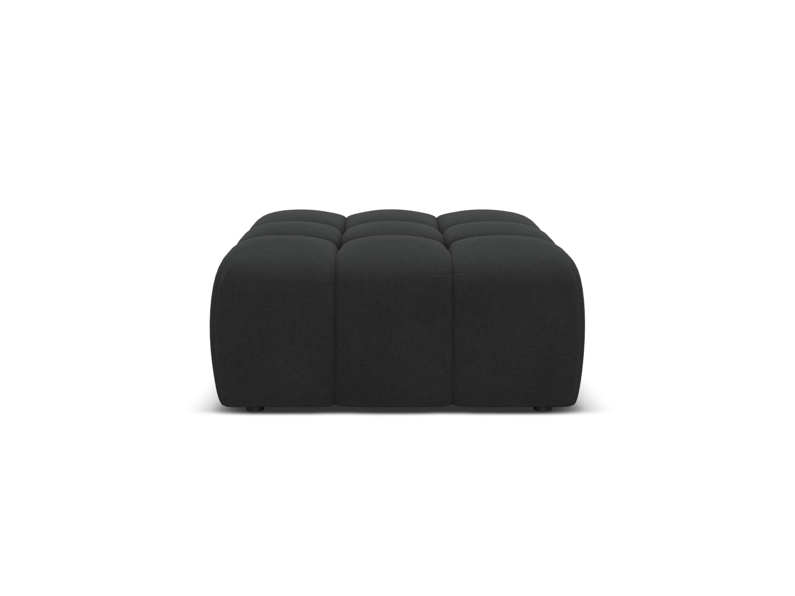 AGAVE anthracite chenille pouf