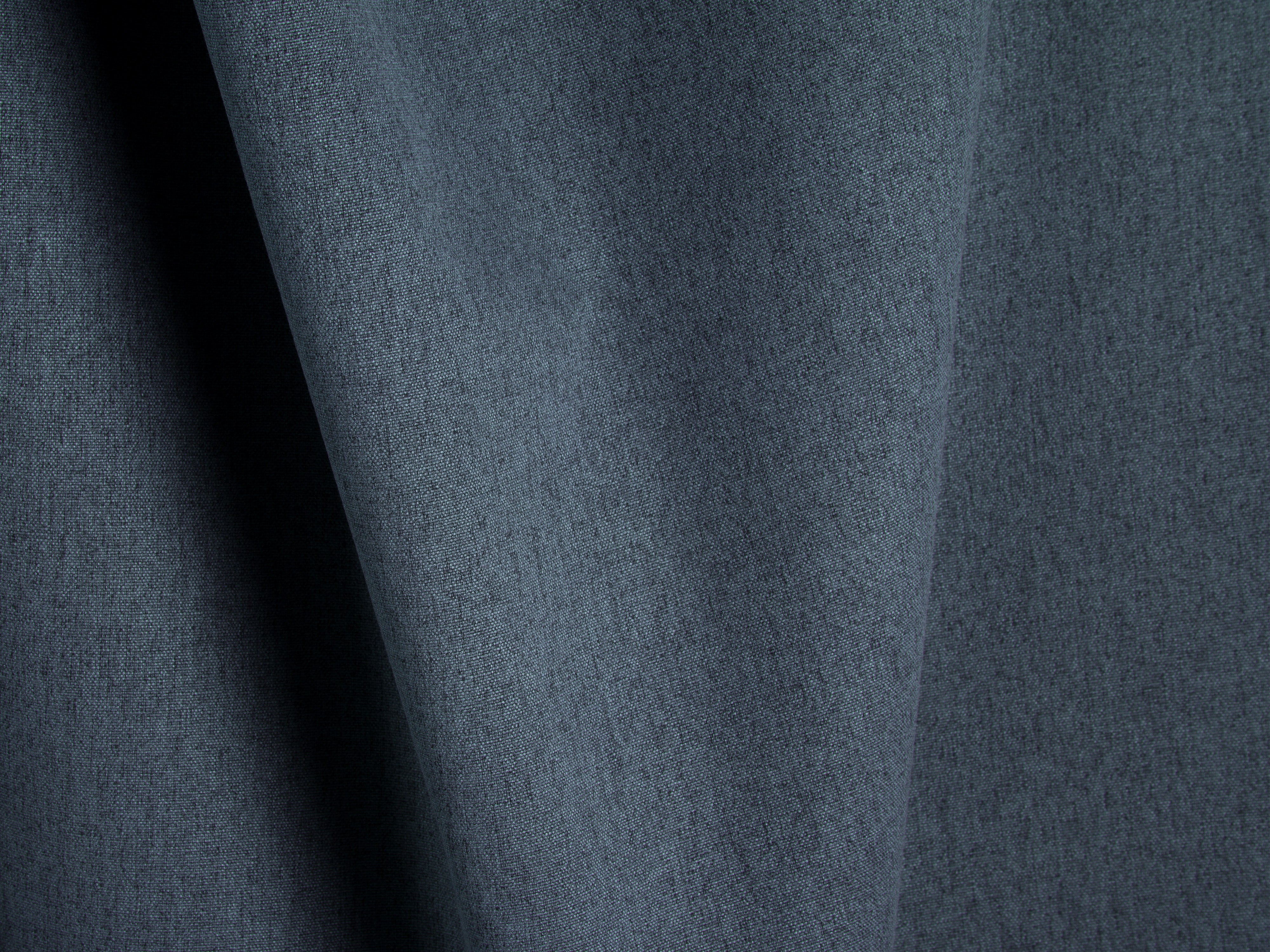 Right-sided corner sofa bed RIBES denim blue chenille