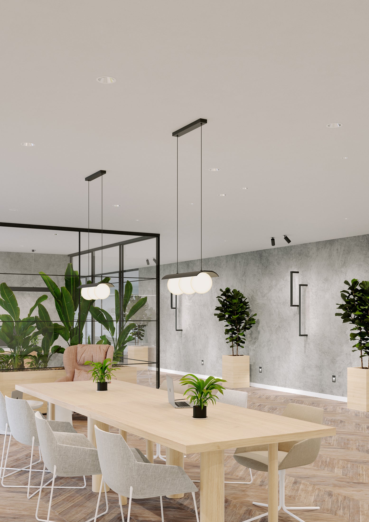 MODERN BALL X2 pendant lamp