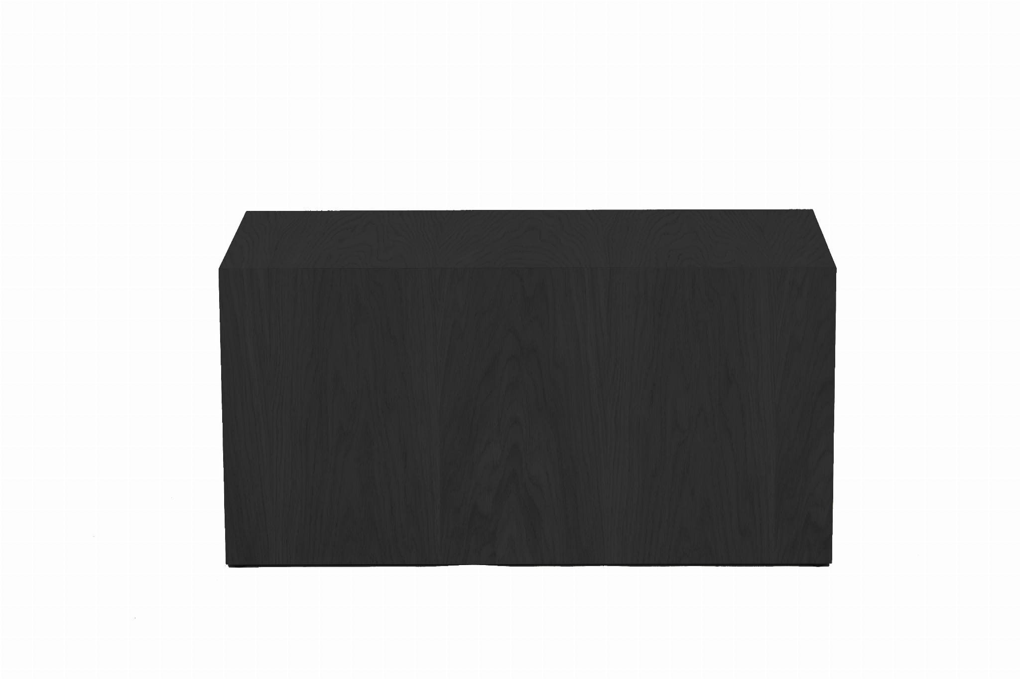 FIRKANT black coffee table oak veneer