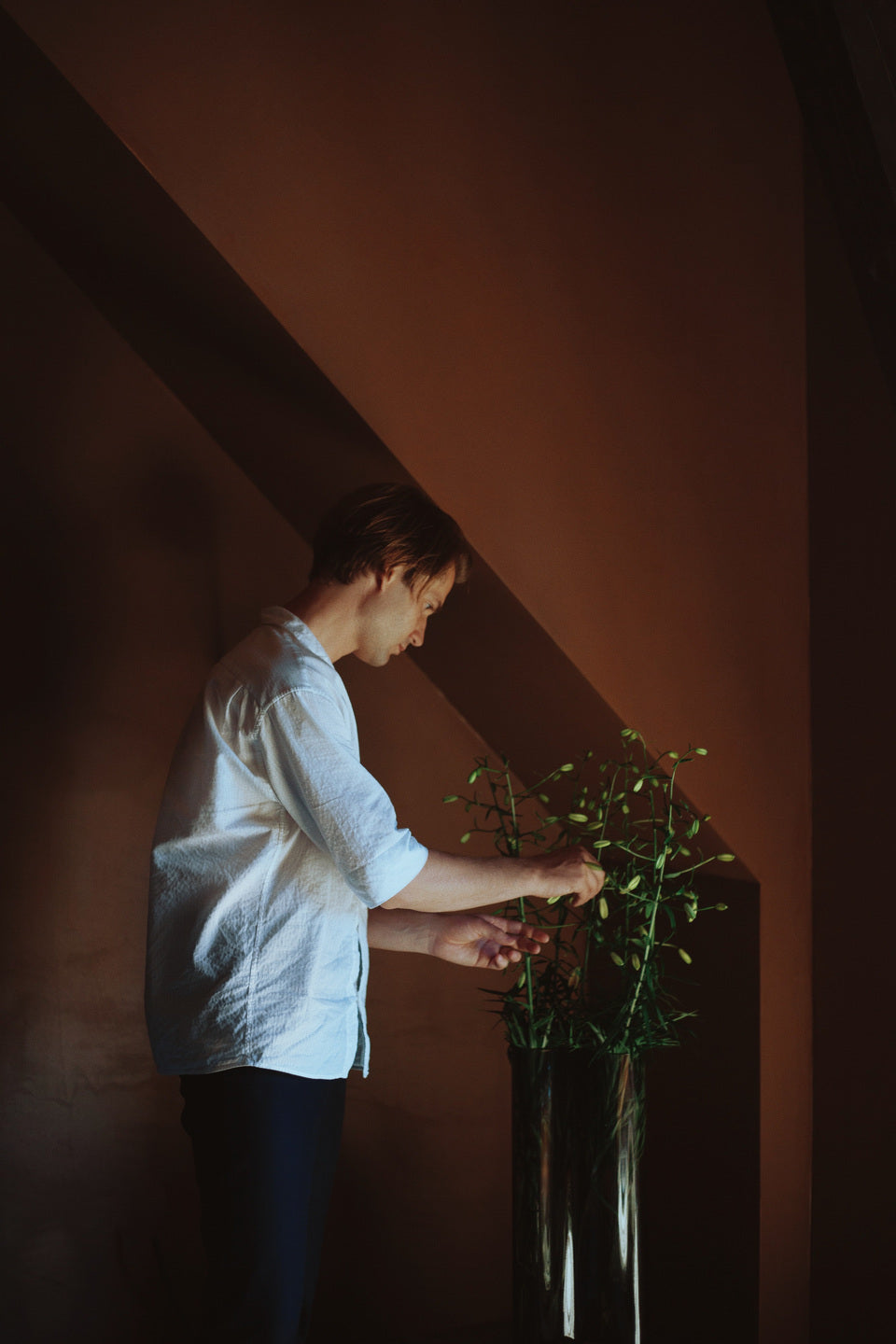 AER vase blown glass