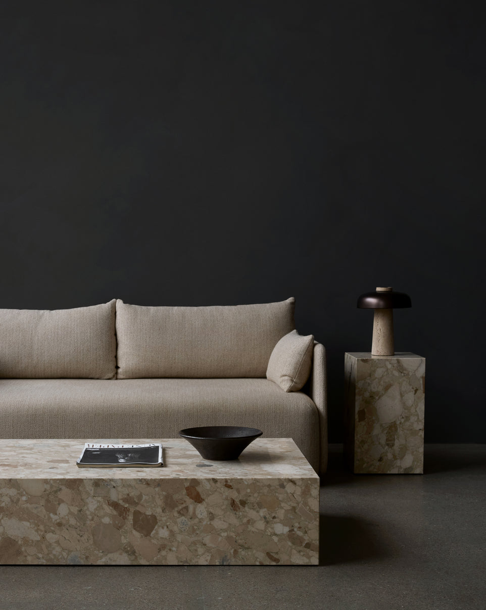 2-seater OFFSET sofa cream