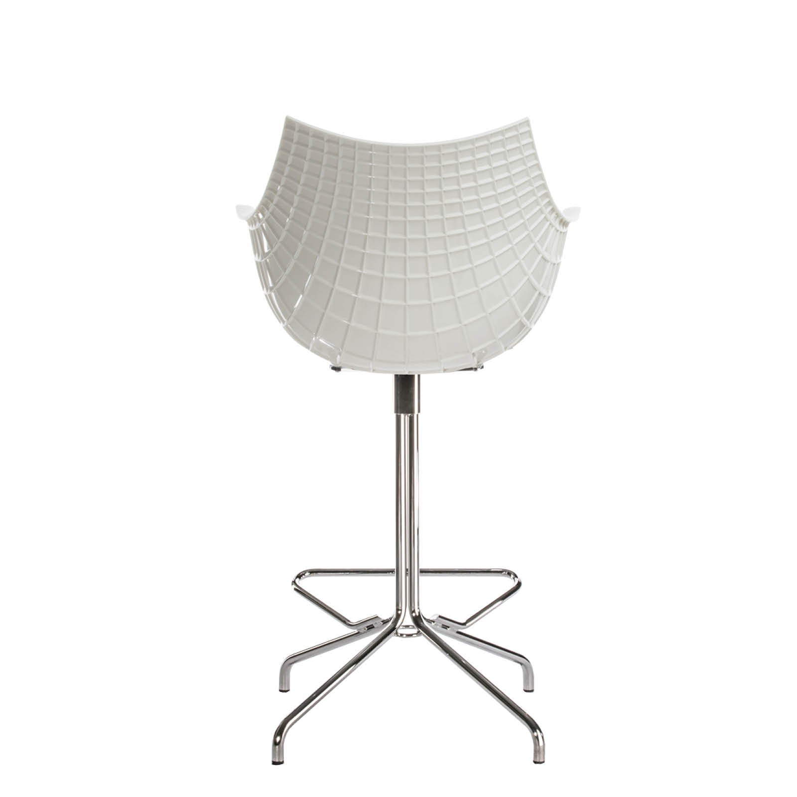 Hoker MERIDIANA biely s chrómovanou základňou