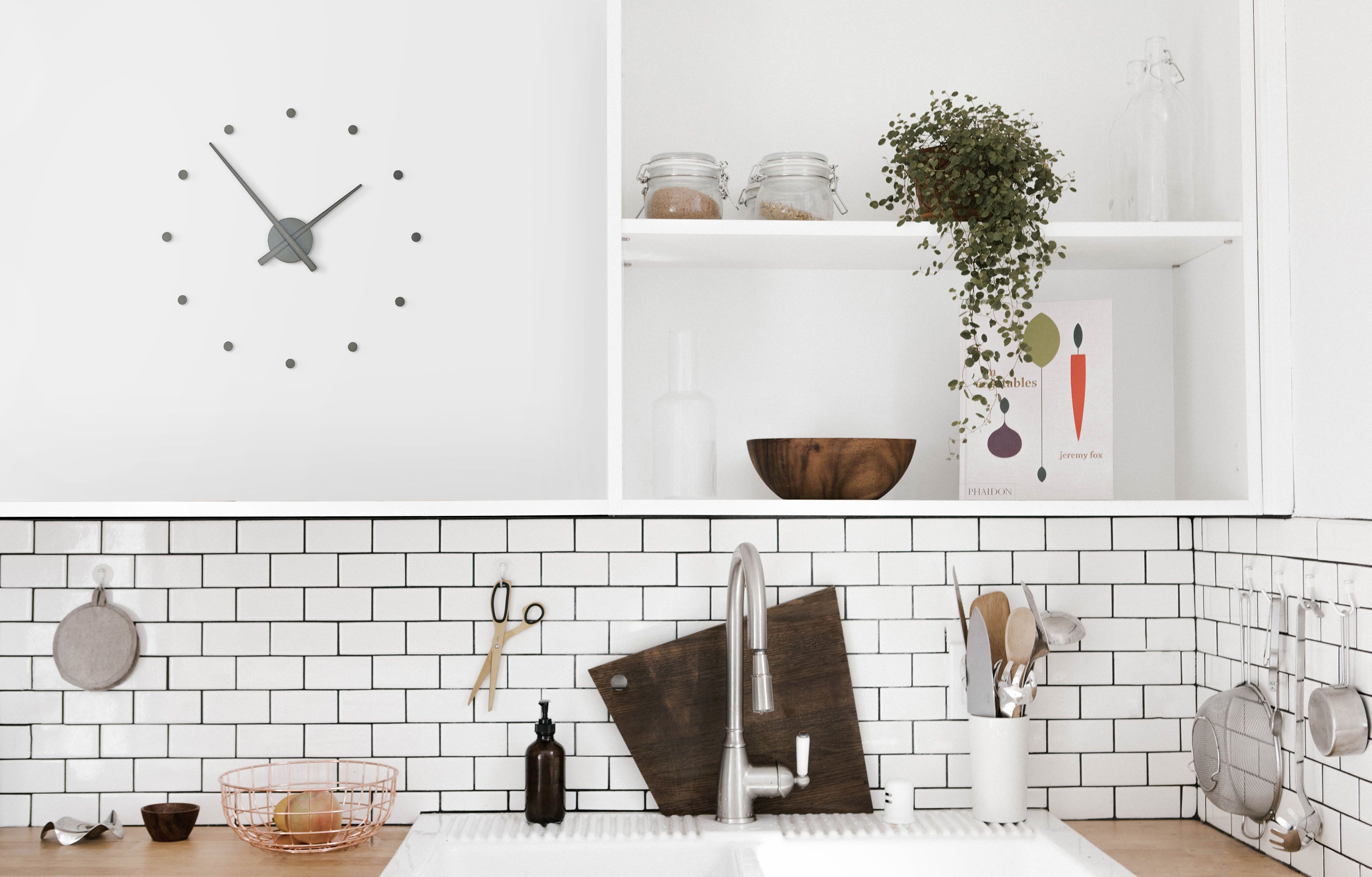 Gray OJ MINI Wall Clock