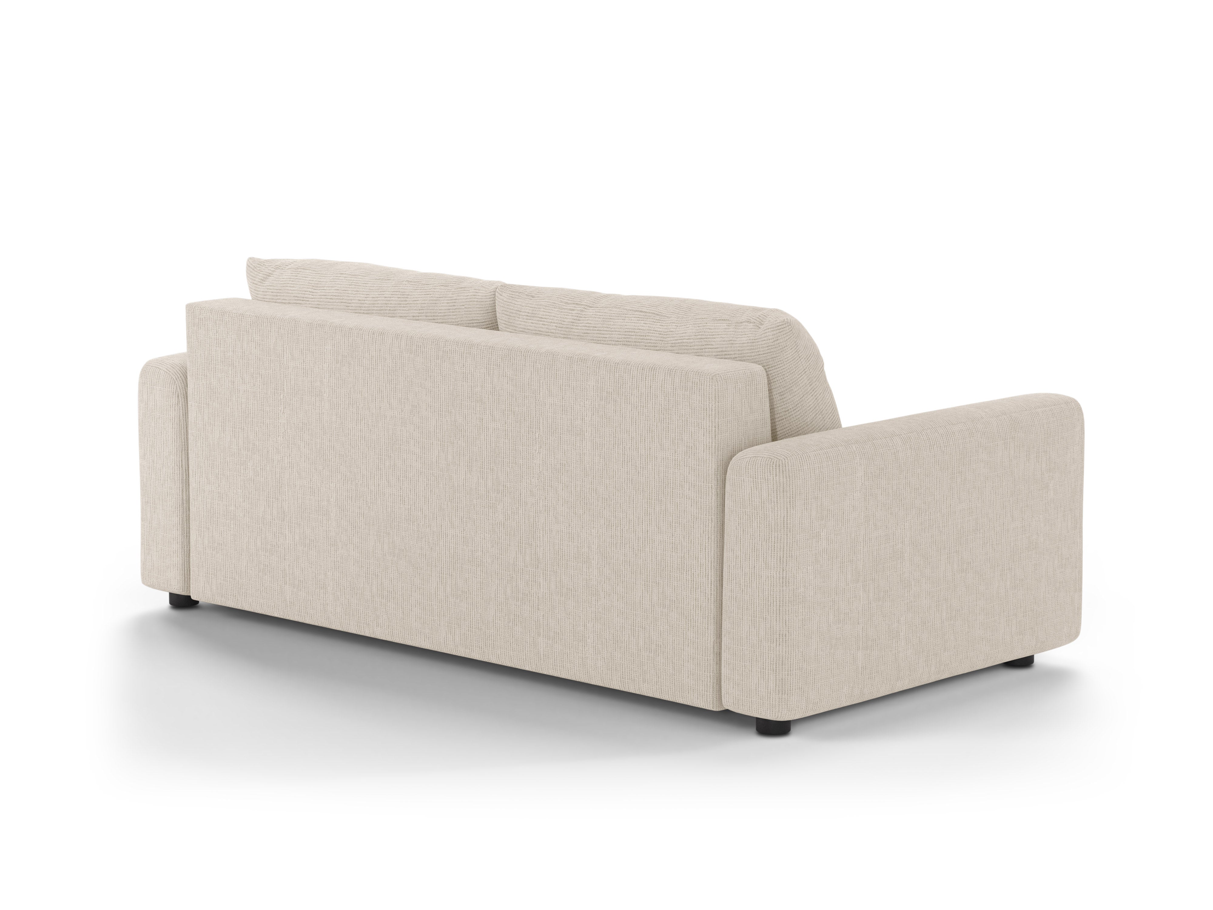 3-Seater Sofa with Sleeping Function DAVID Light Beige Mélange
