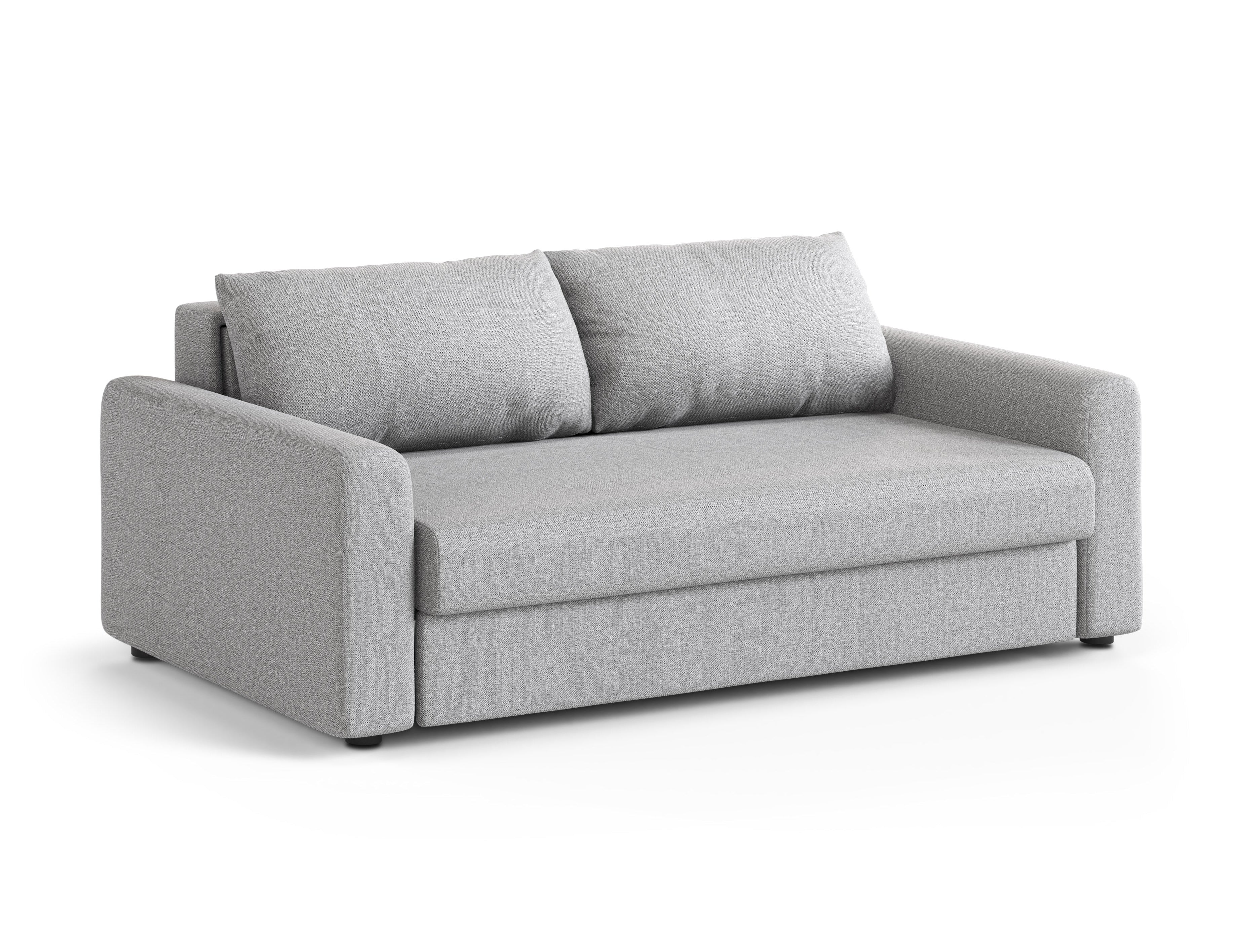 3-Seater Sofa with Sleeping Function DAVID Light Grey