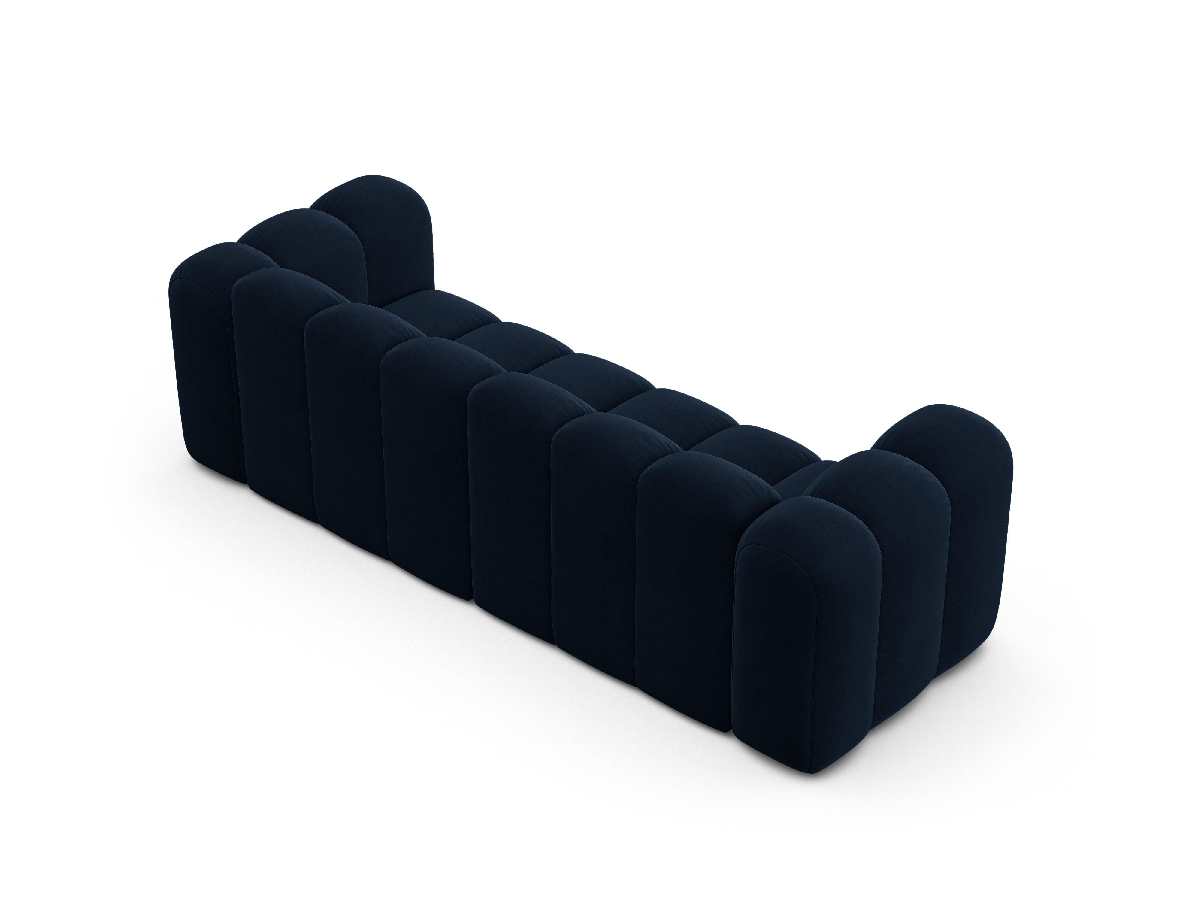 Sofa z jemného velúru 3-miestna LUPINE granátová