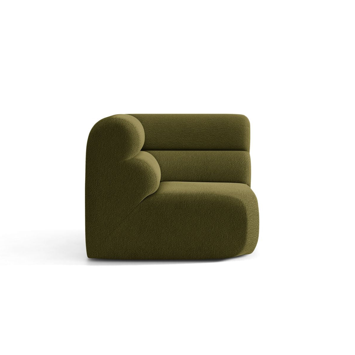 Sofa modulárna NEO - rohový modul olivový boucle