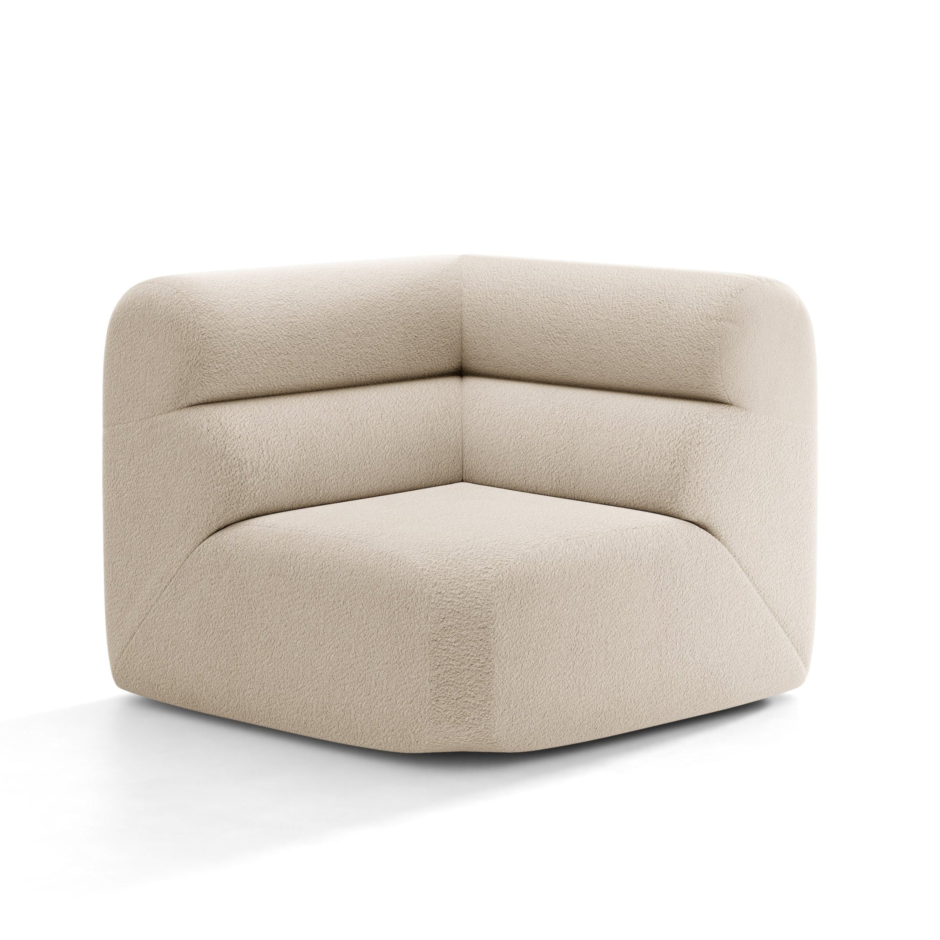 Sofa modulárna NEO - rohový modul béžový boucle