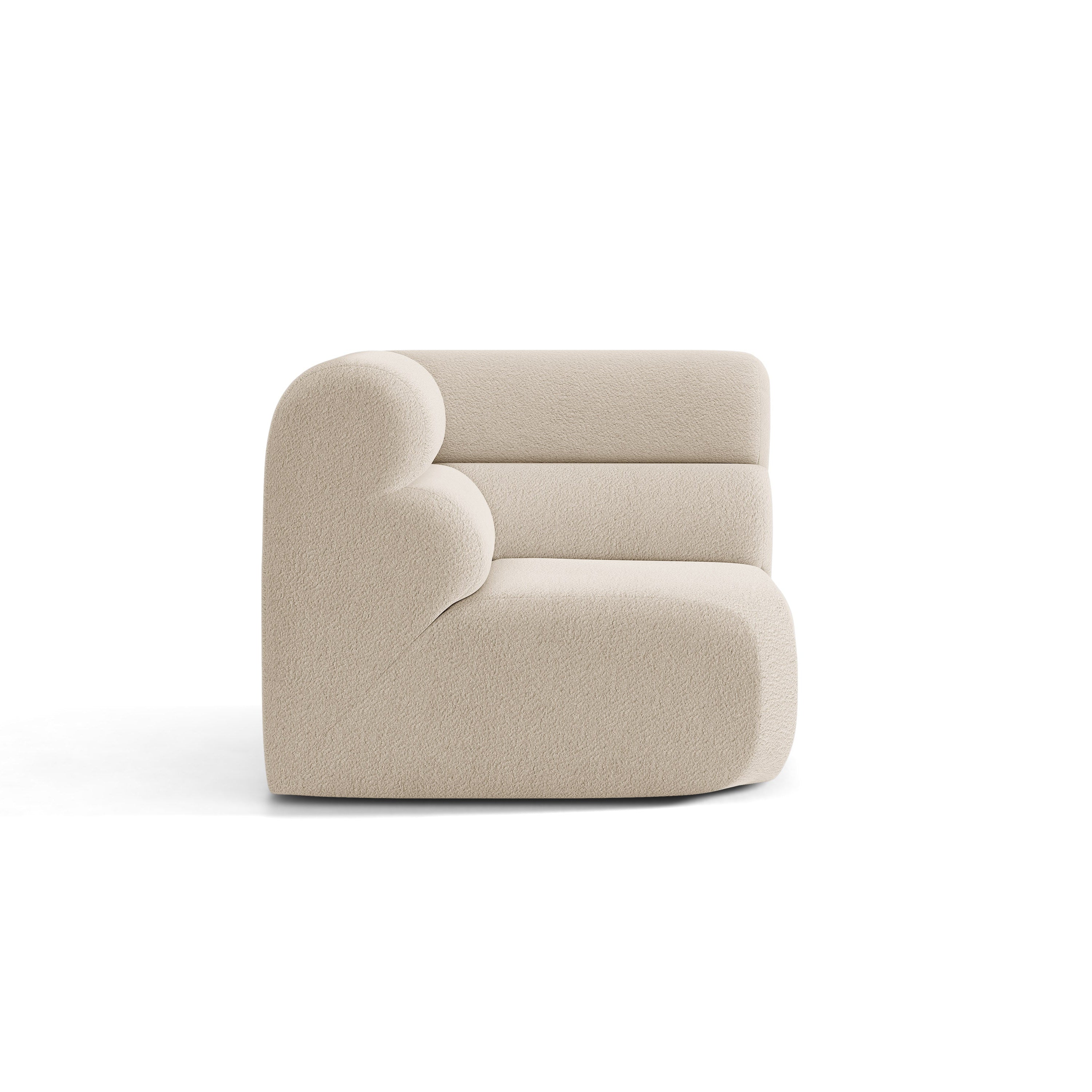 Sofa modulárna NEO - rohový modul béžový boucle