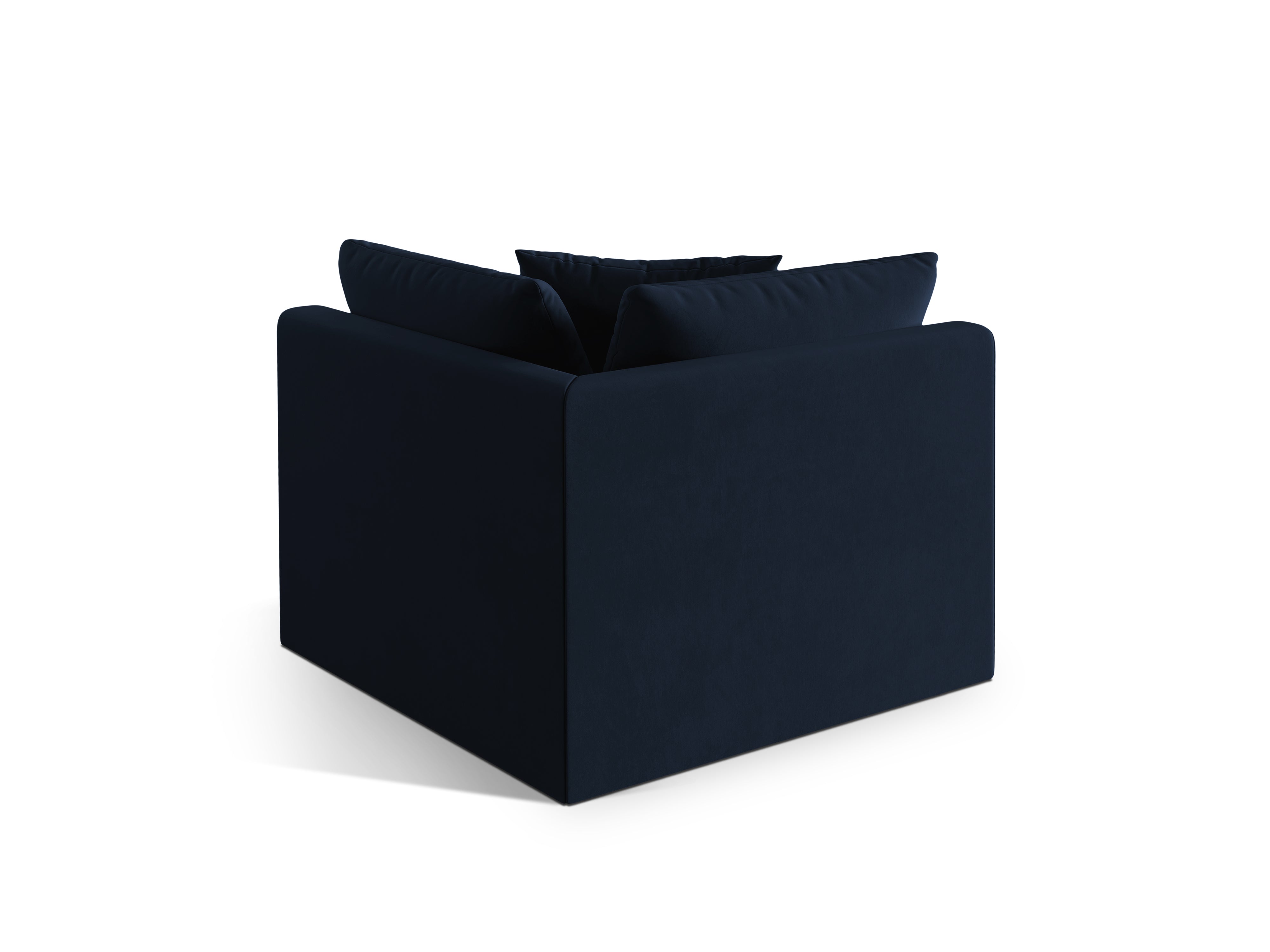 Velvet modular sofa CHRIS - corner element royal blue
