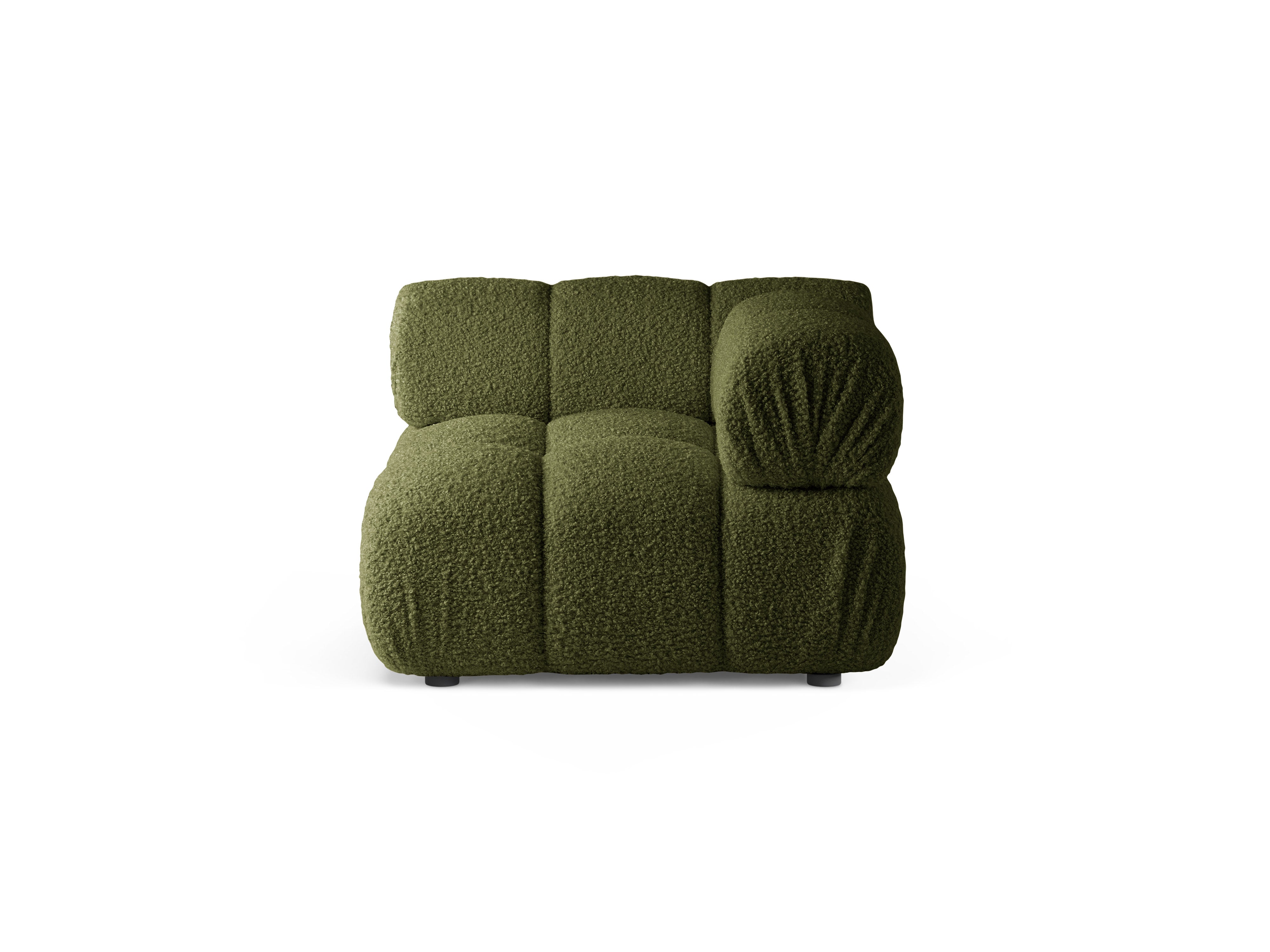 Sofa modulárna BELLIS - rohový modul zelený boucle