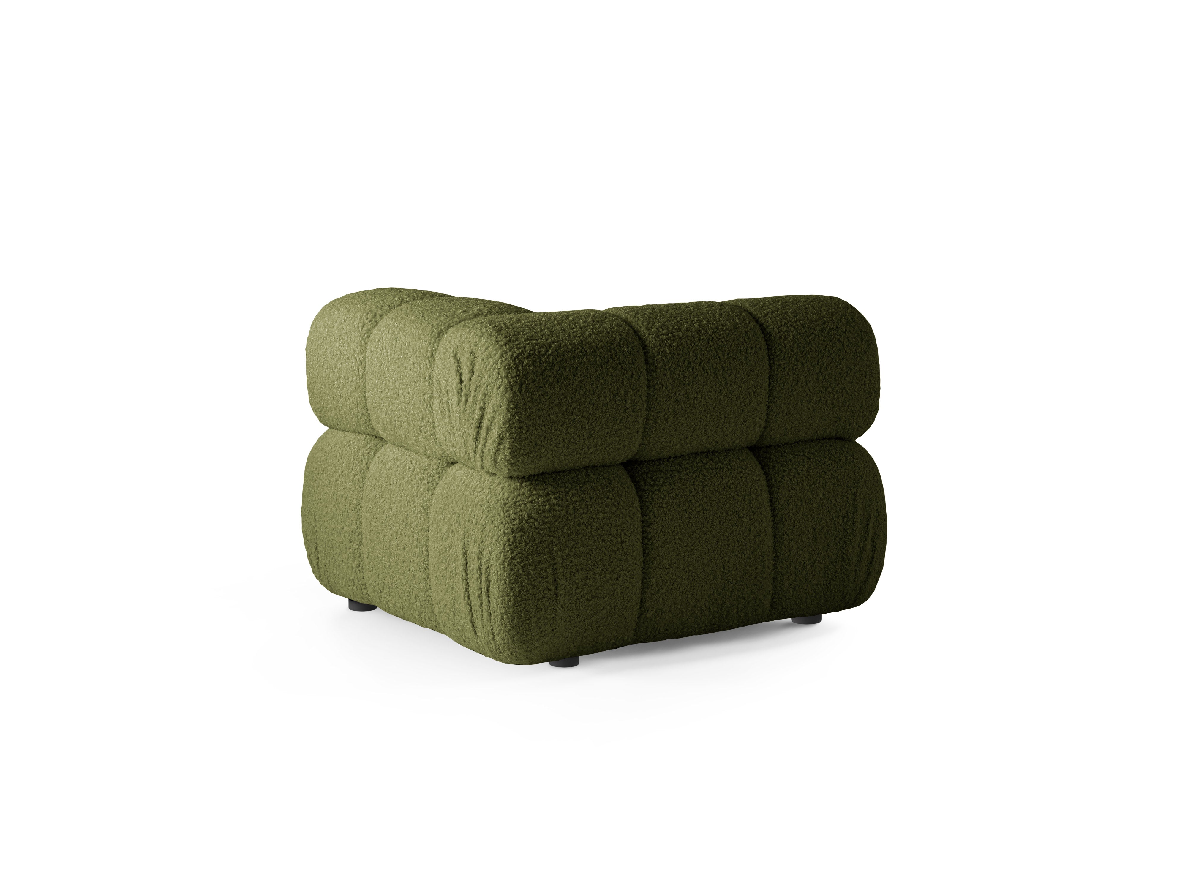 Sofa modulárna BELLIS - rohový modul zelený boucle