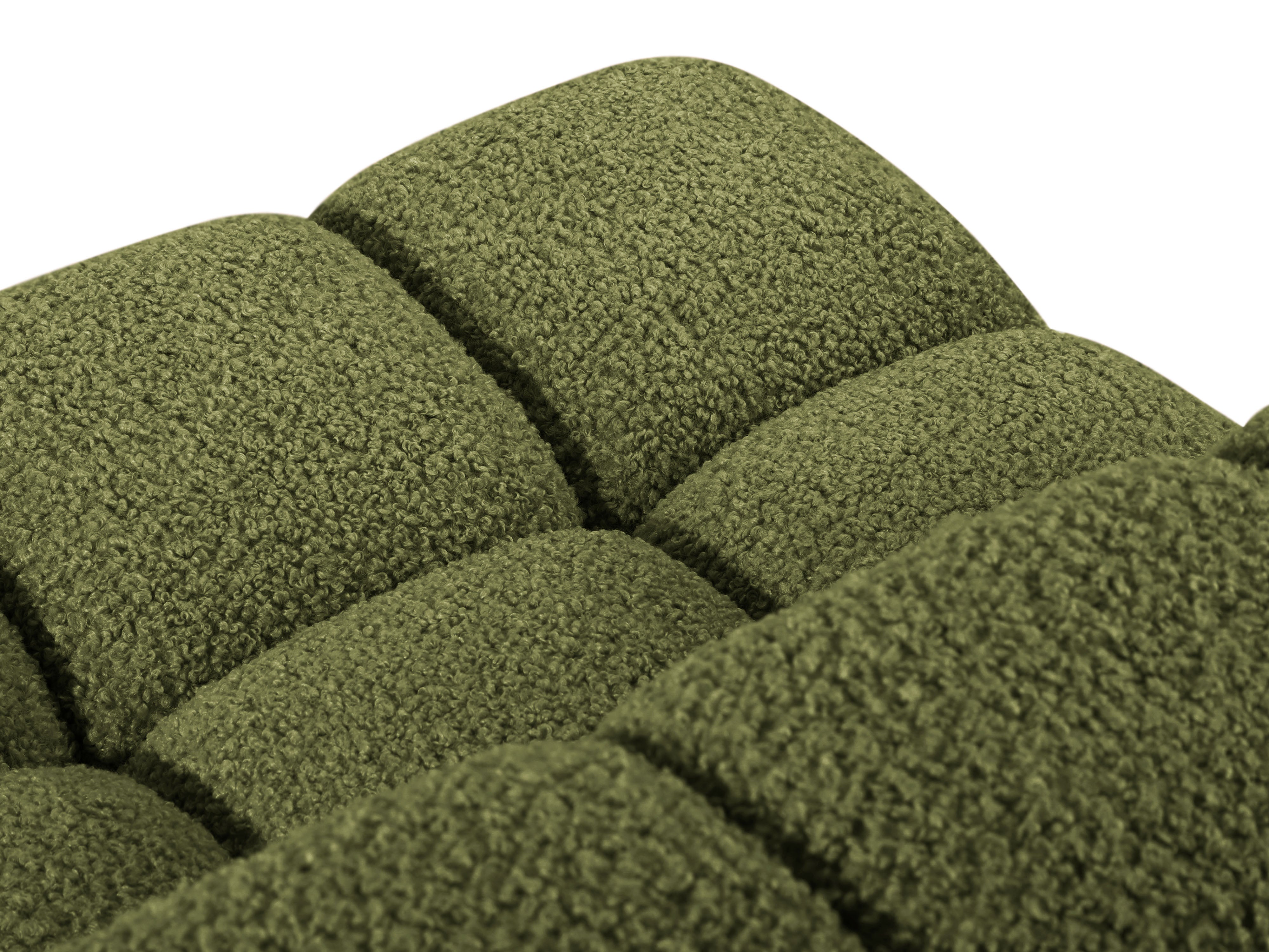 Sofa modulárna BELLIS - rohový modul zelený boucle