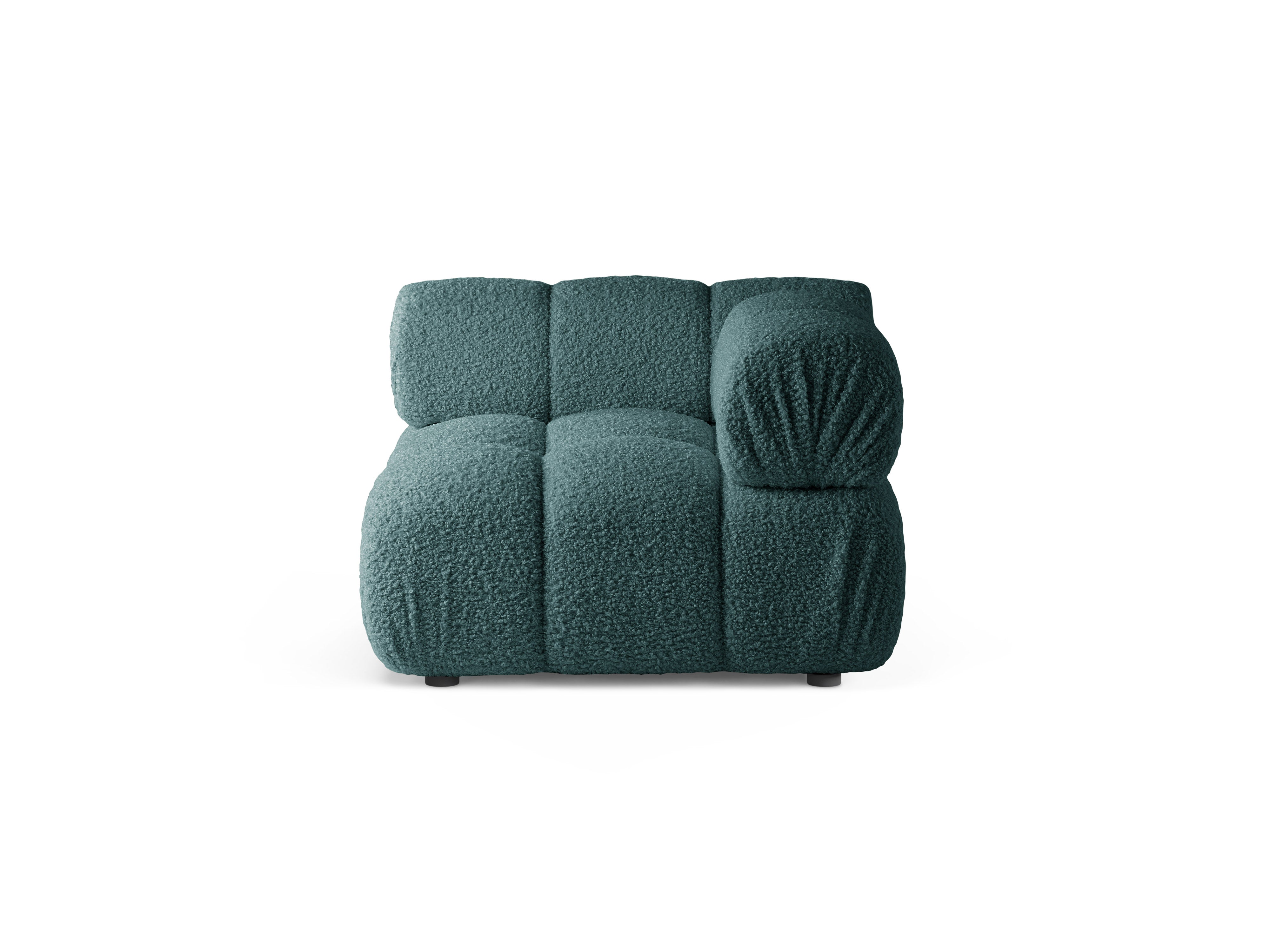 Sofa modulárna BELLIS - hlboký rohový modul v petrol boucle