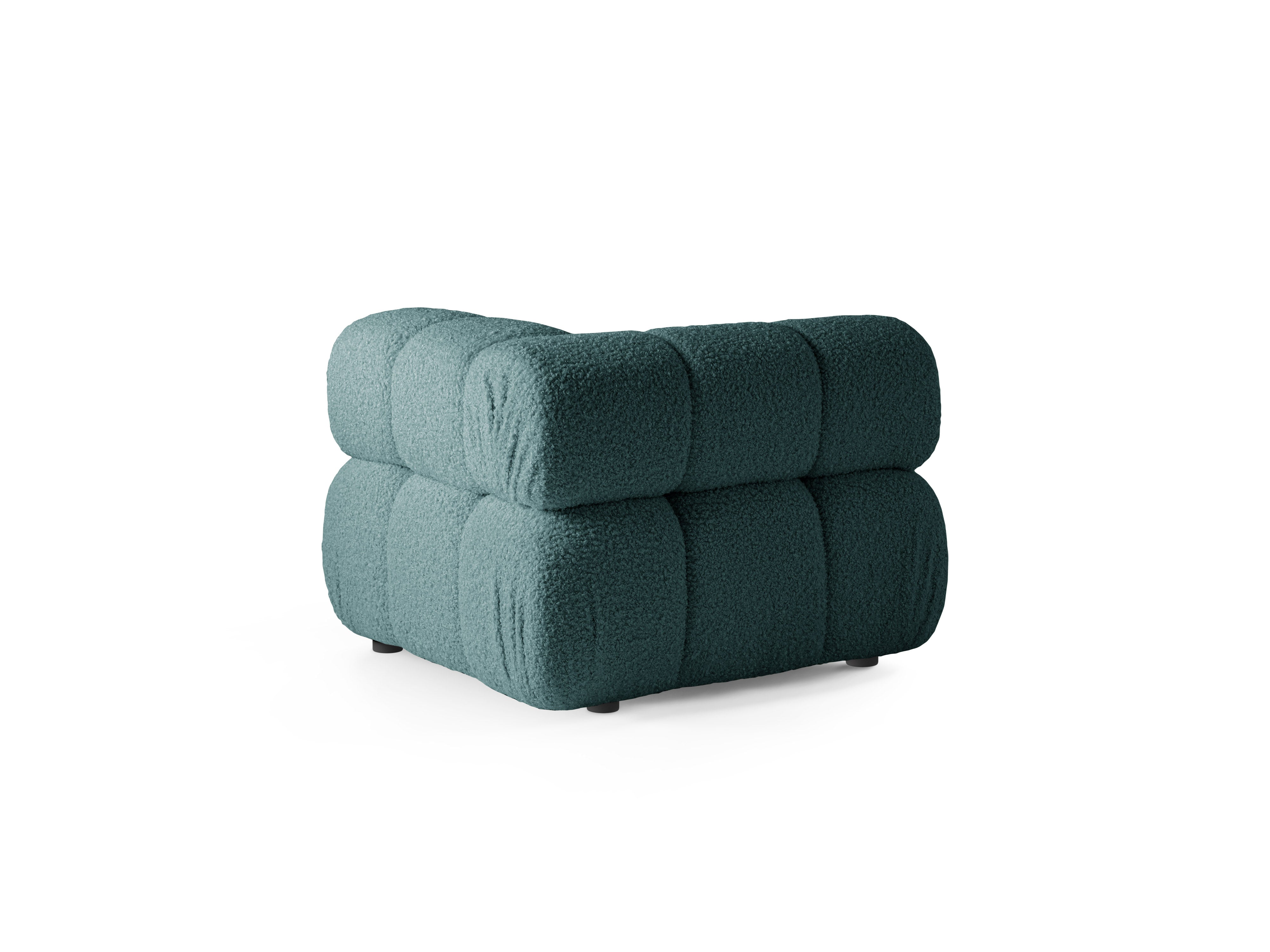 Sofa modulárna BELLIS - hlboký rohový modul v petrol boucle