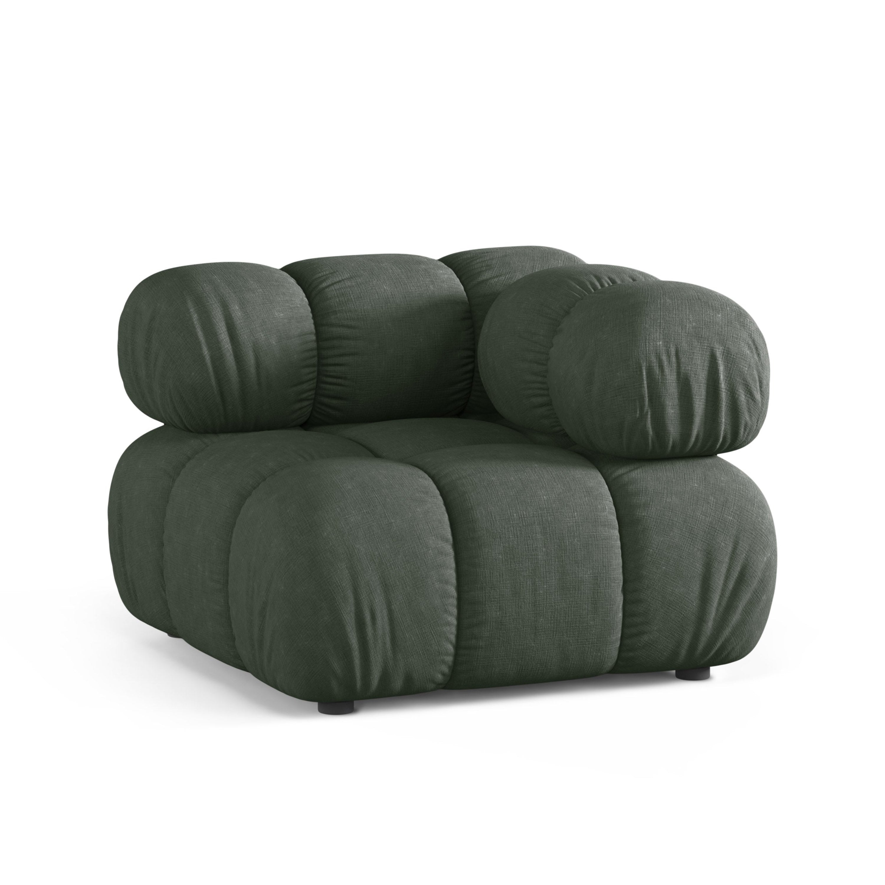 Sofa modulárna BELLIS - rohový modul tmavozelený