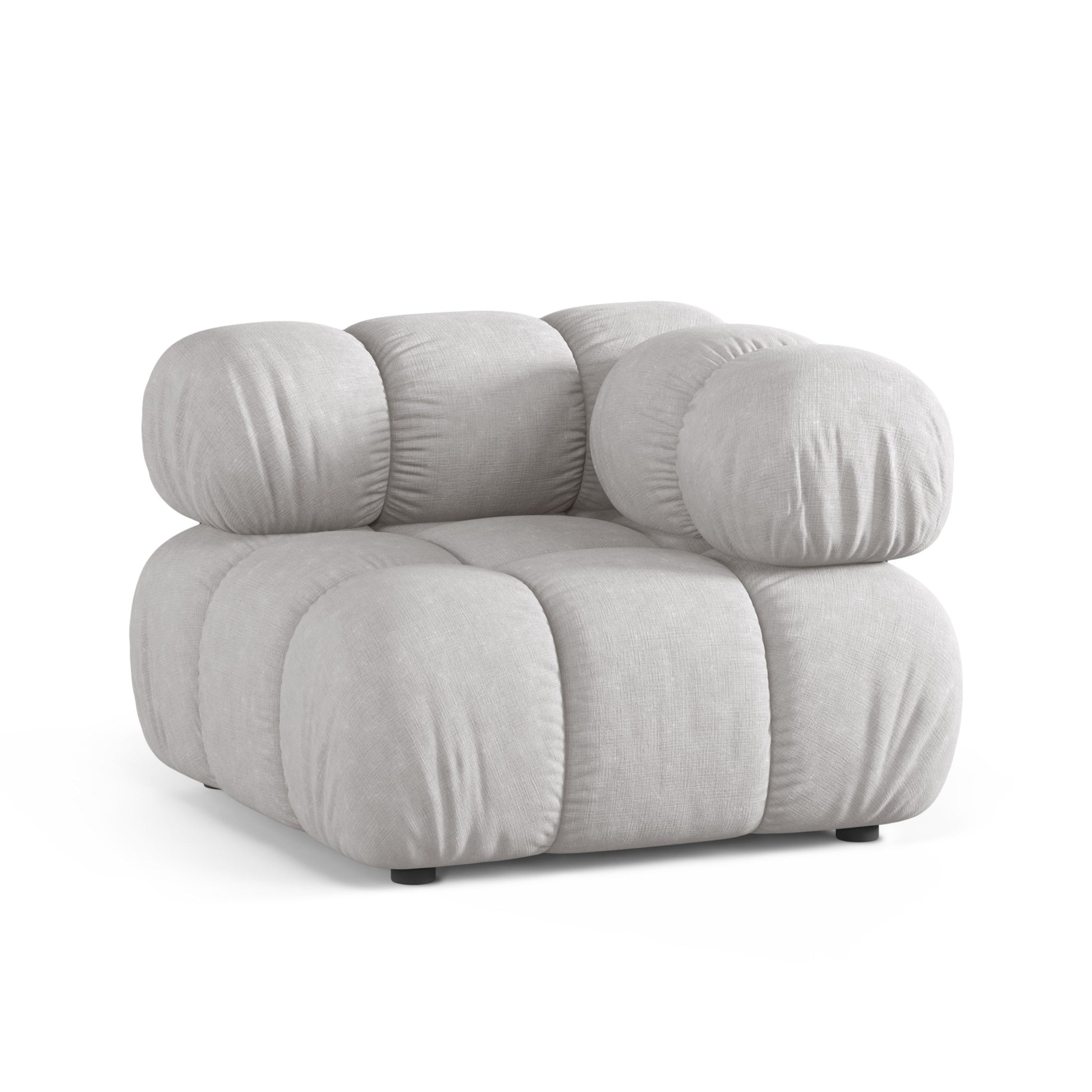 Sofa modulárna BELLIS - rohový modul svetlosivý