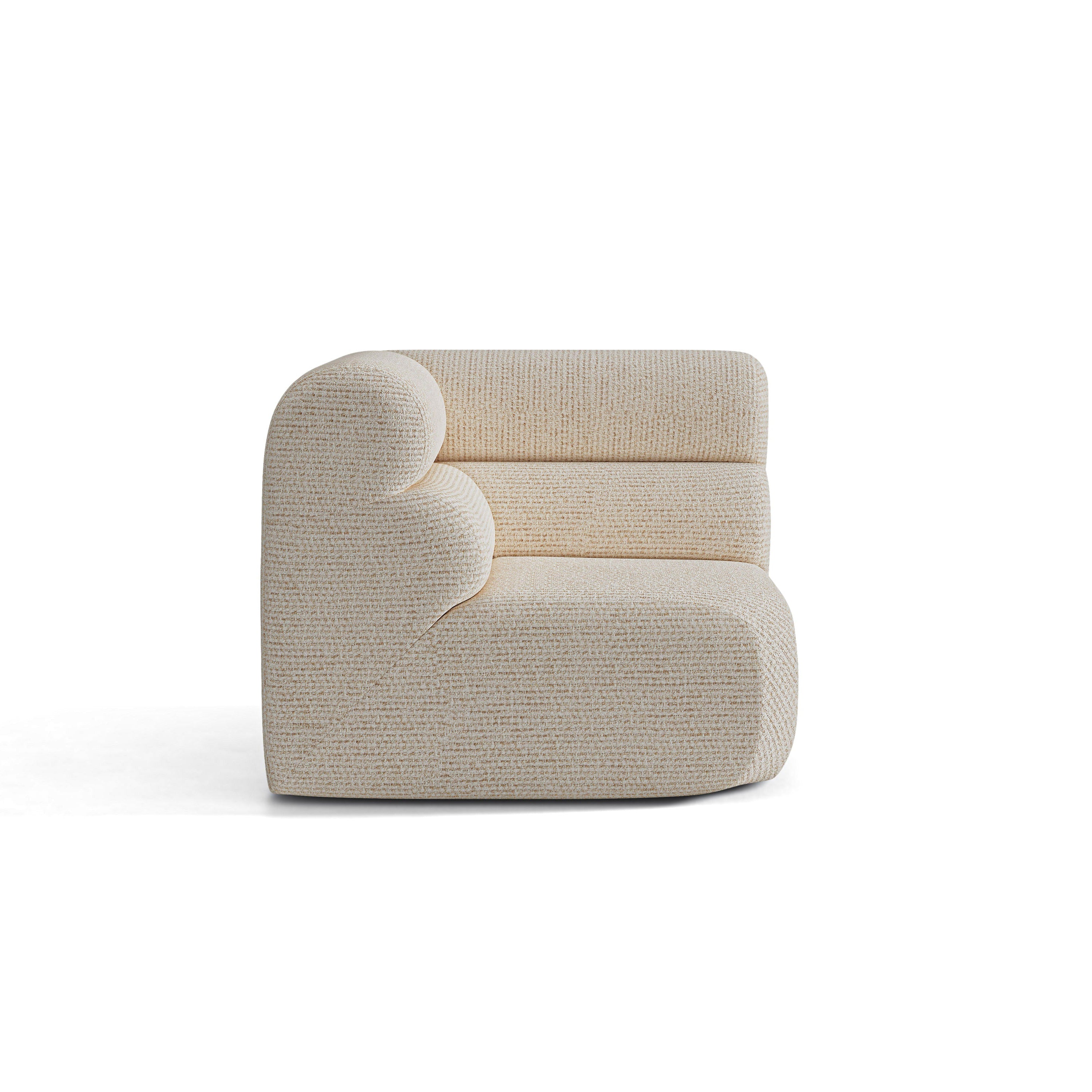 Sofa modulárna NEO - rohový modul béžový melír