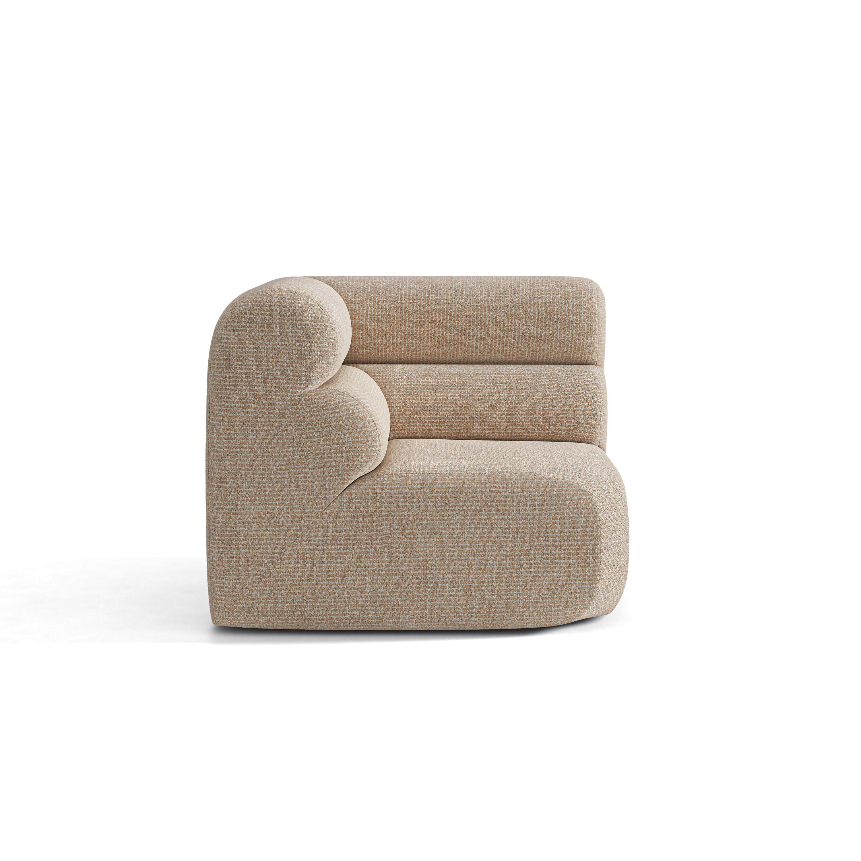 Sofa modulárna NEO - rohový modul pieskový melír