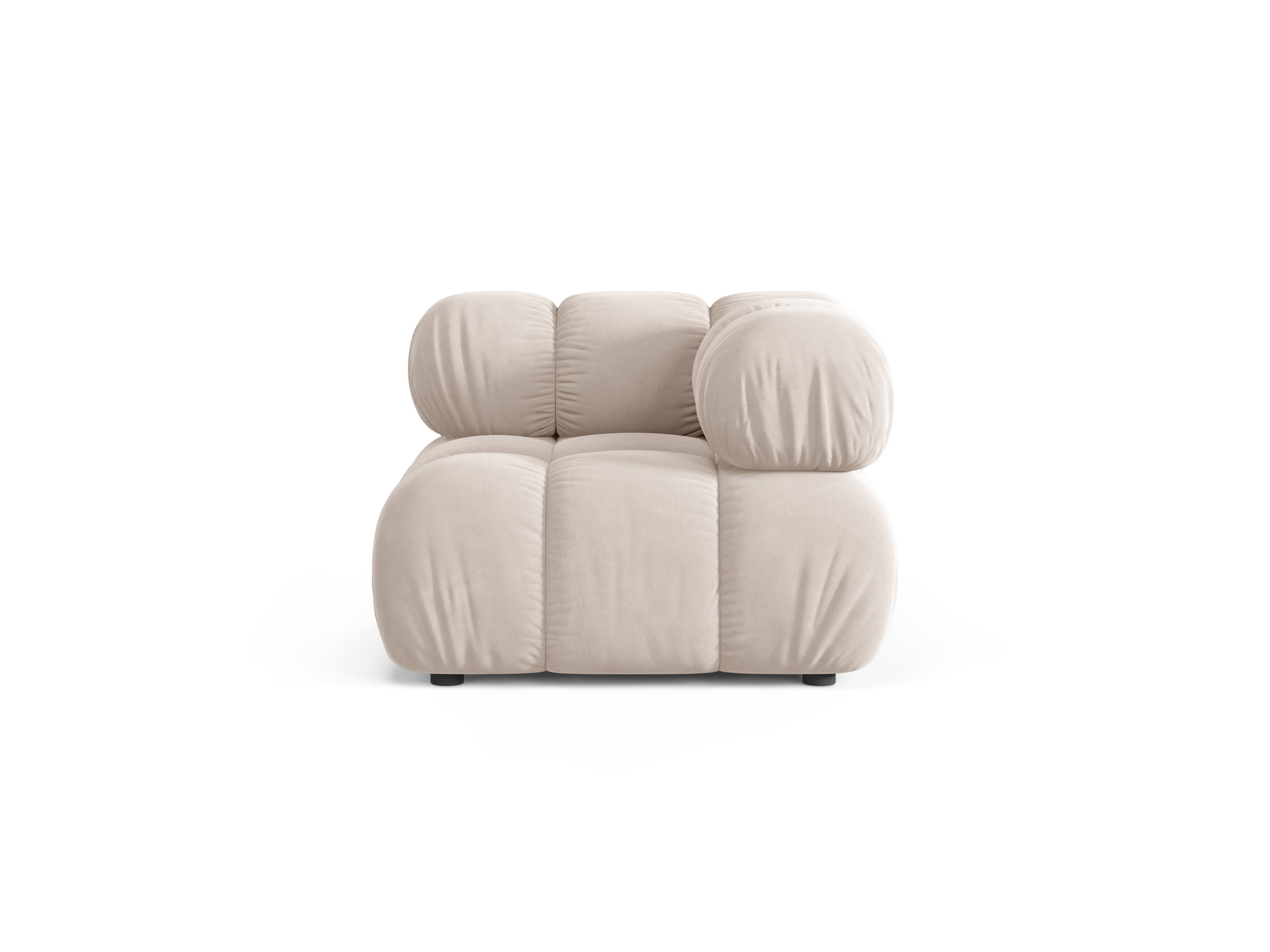 Sofa modulárna BELLIS - rohový modul svetlo béžový zamat