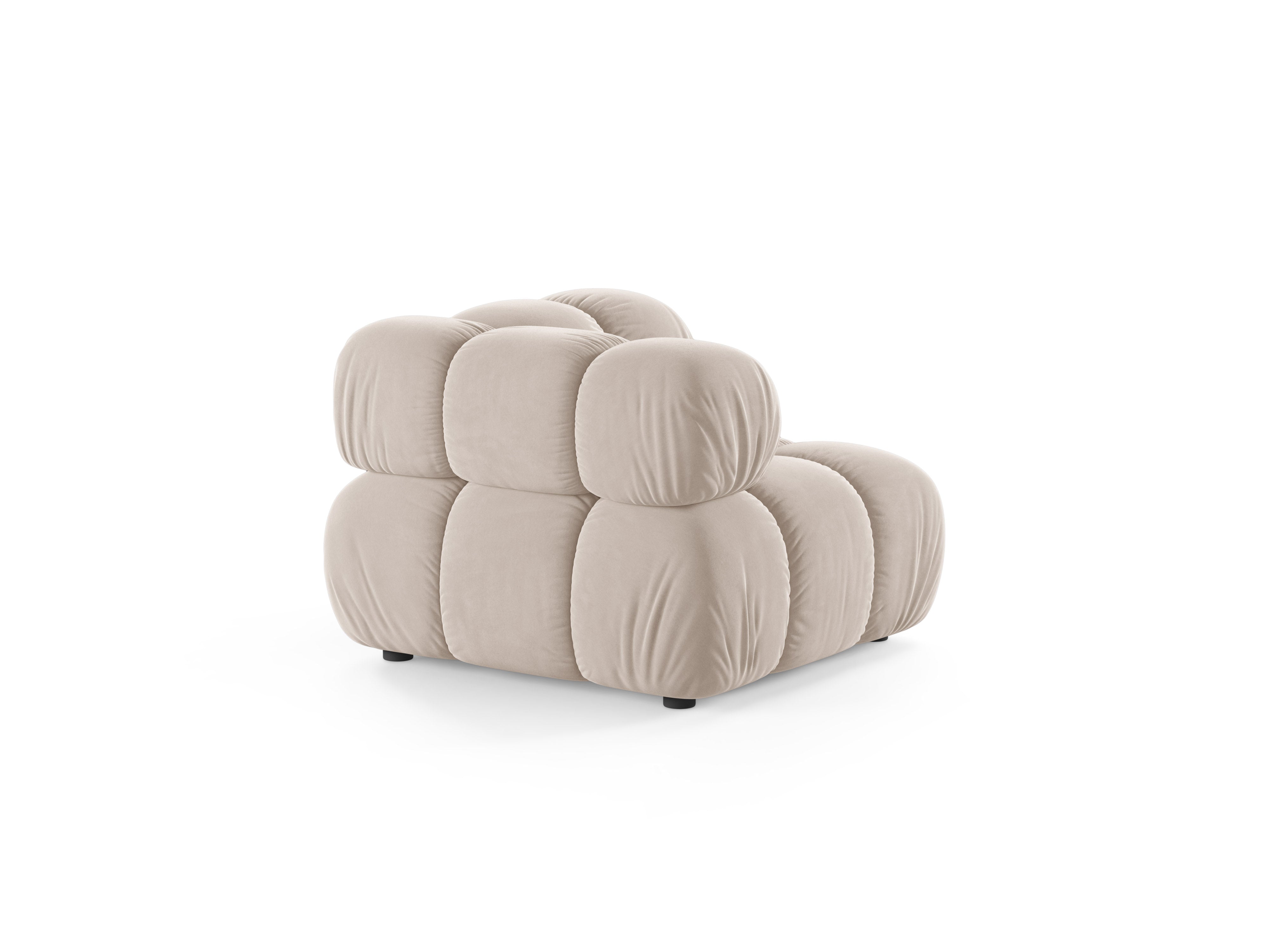Sofa modulárna BELLIS - rohový modul svetlo béžový zamat