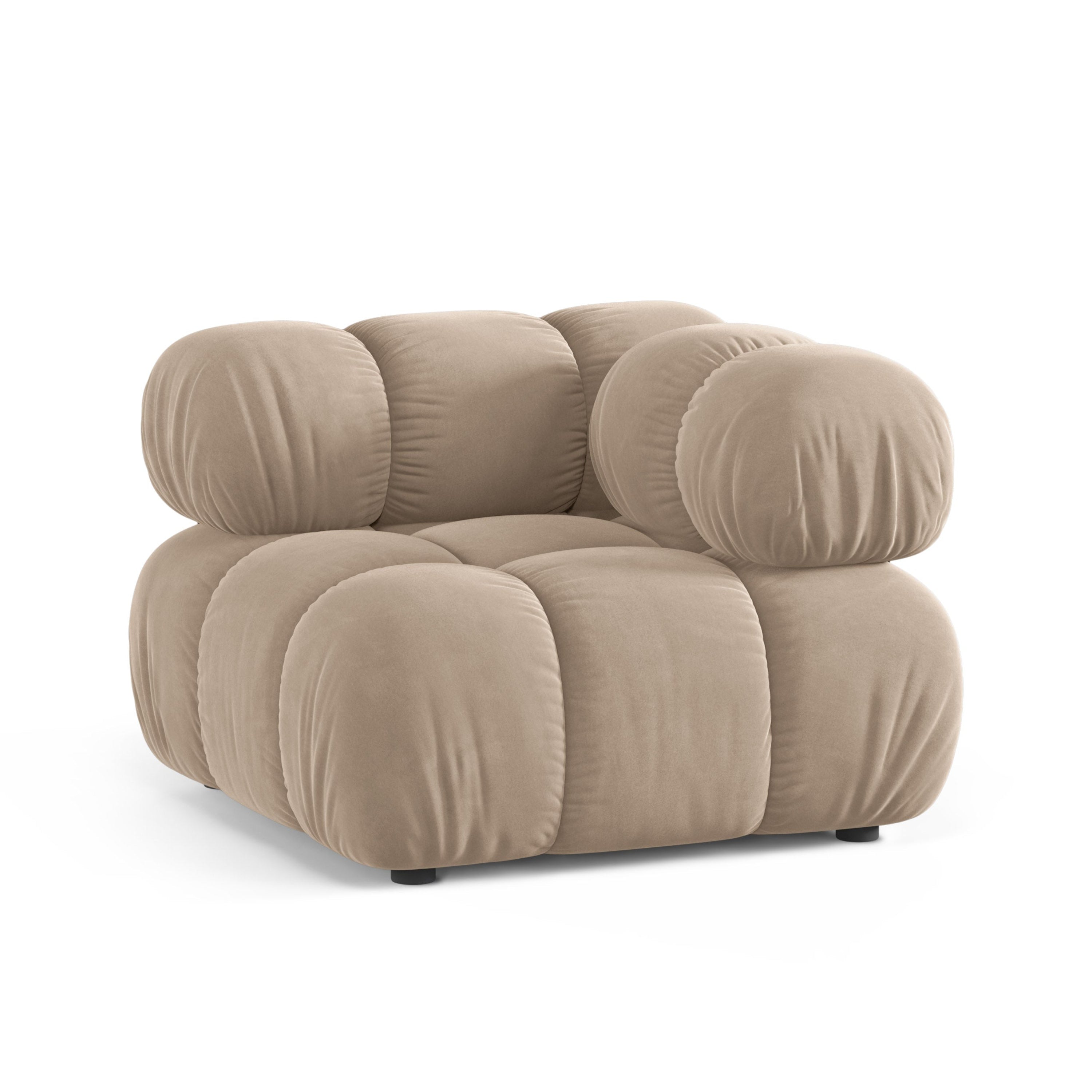 Sofa modulárna BELLIS - rohový modul béžový zamat