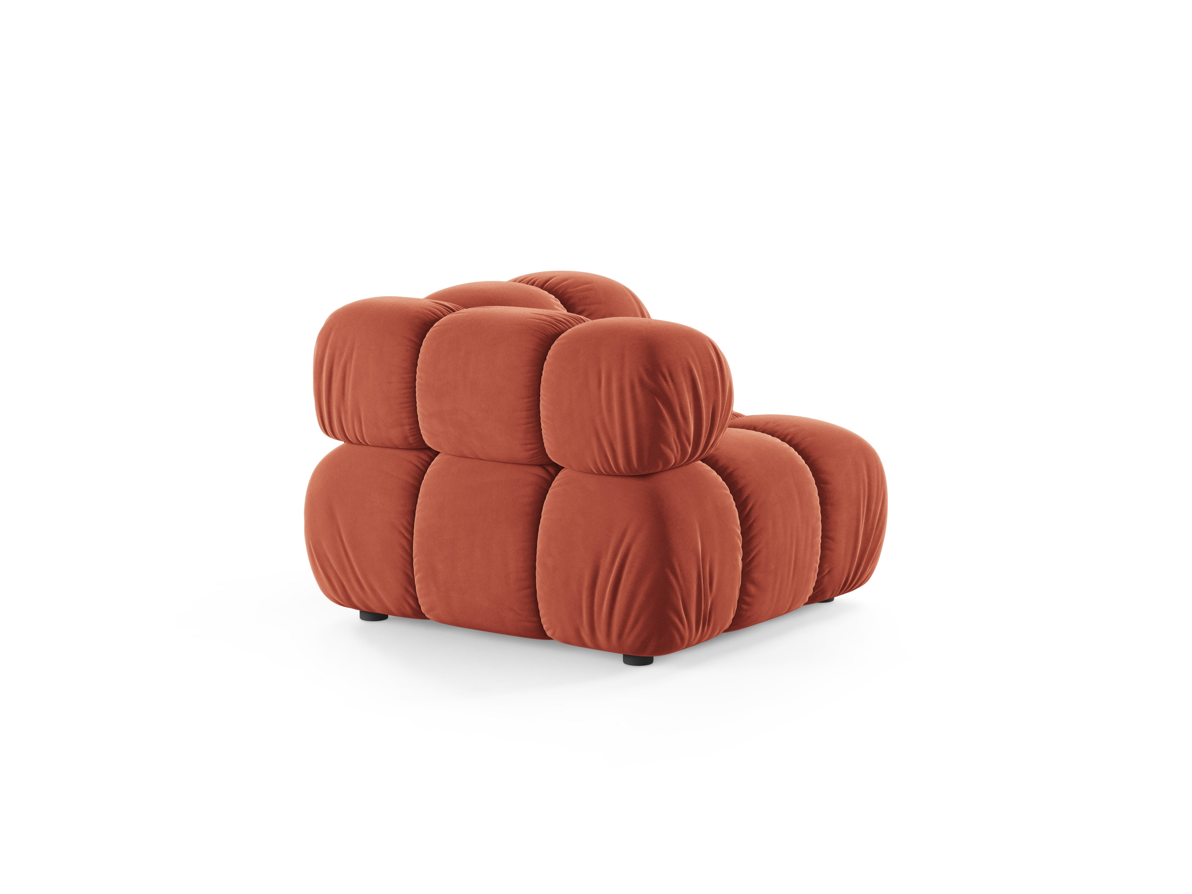 Sofa modulárna BELLIS - rohový modul koralový zamat