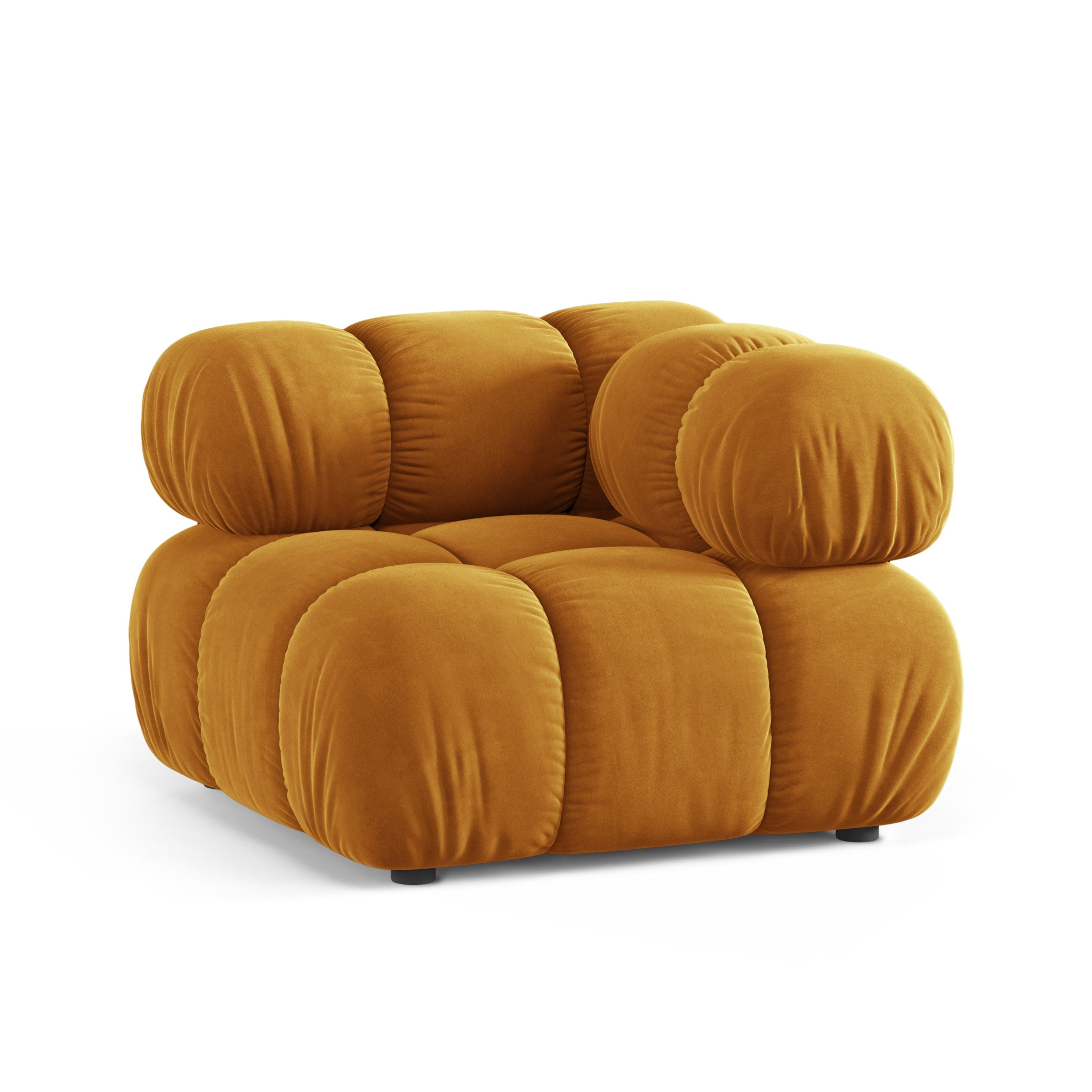 Sofa modulárna BELLIS - rohový modul horčicový zamat